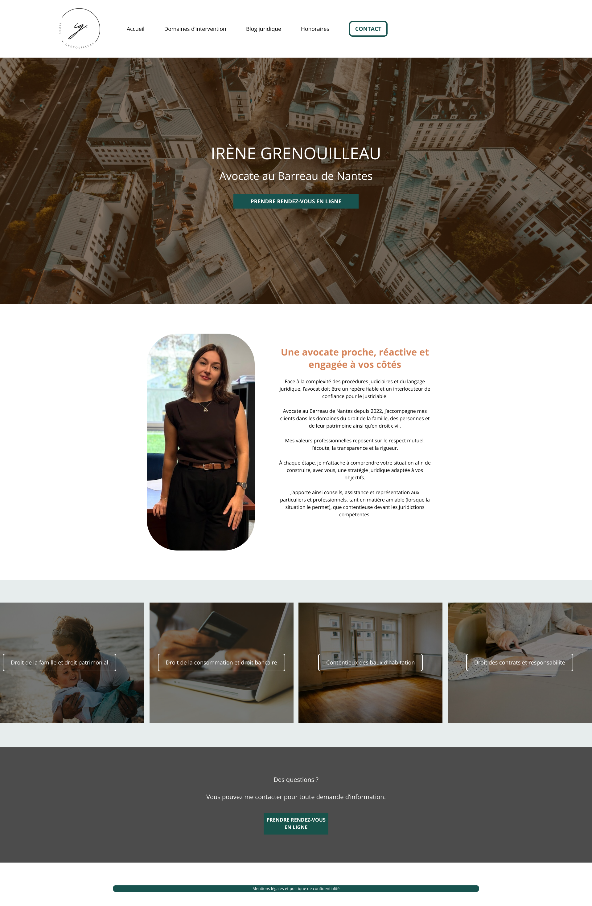 Aperçu du site