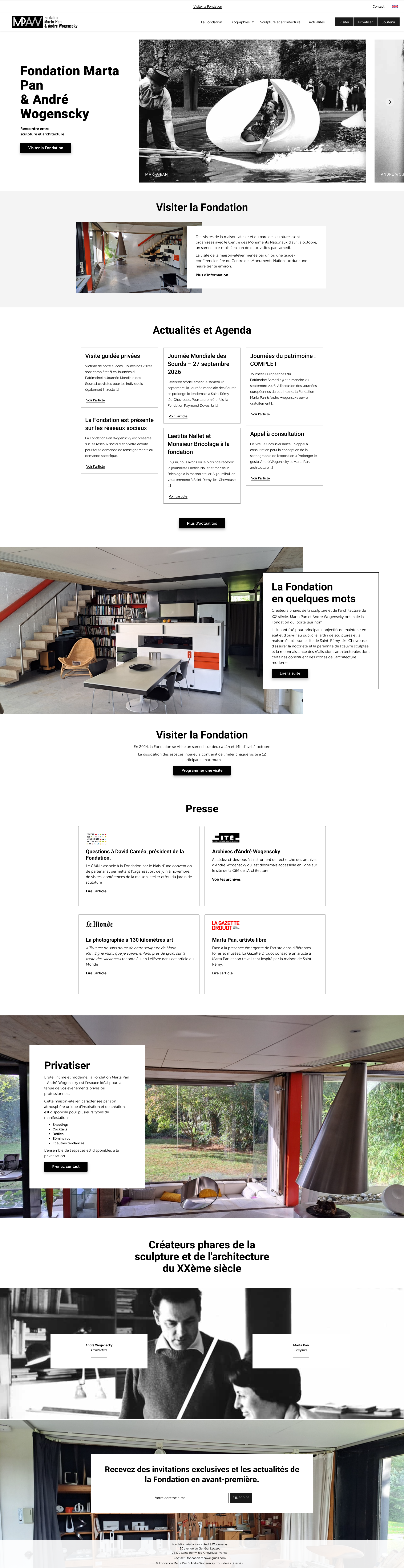 Aperçu du site