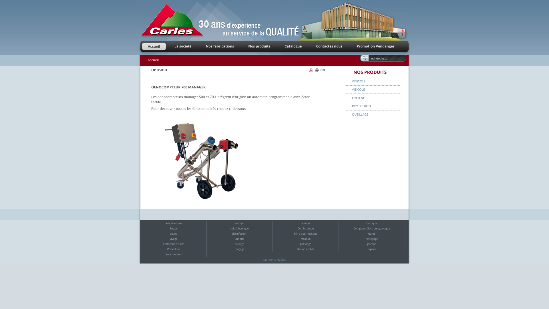 Aperçu du site