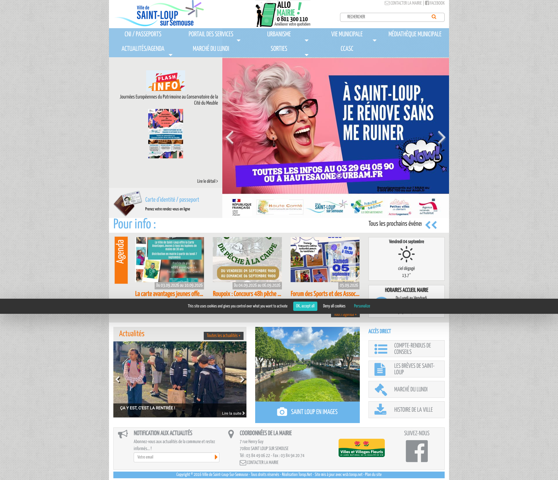 Aperçu du site