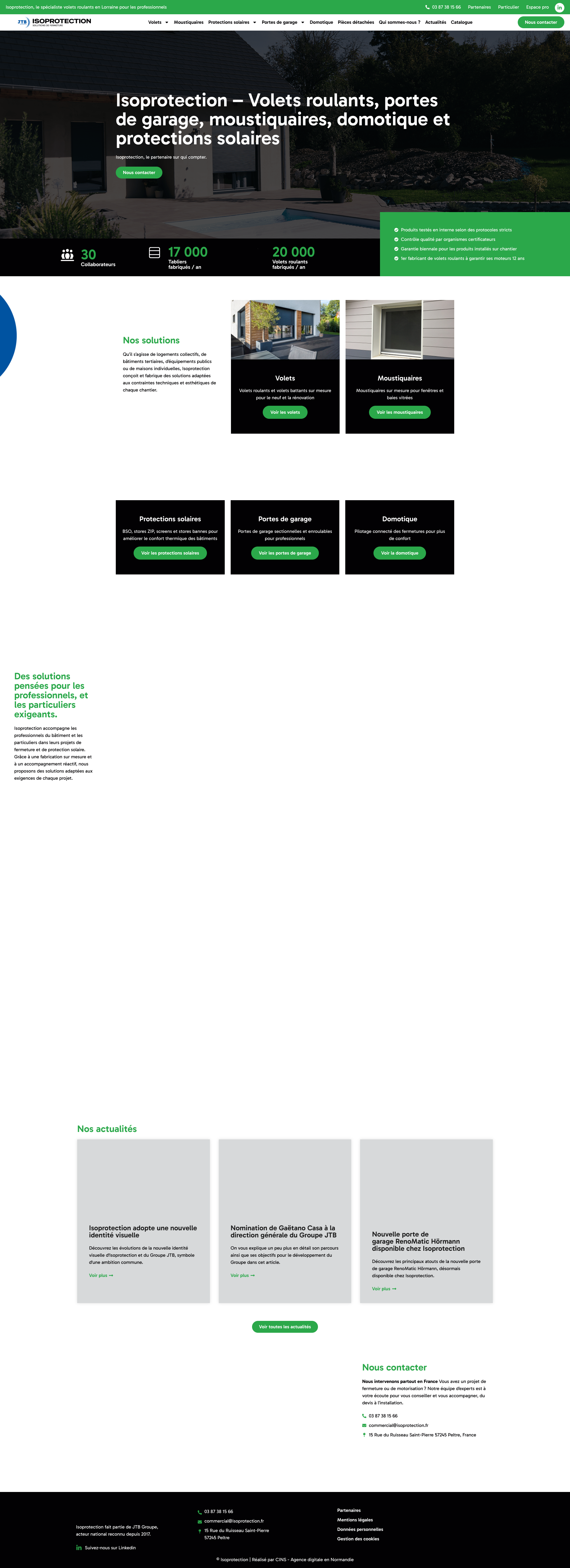 Aperçu du site