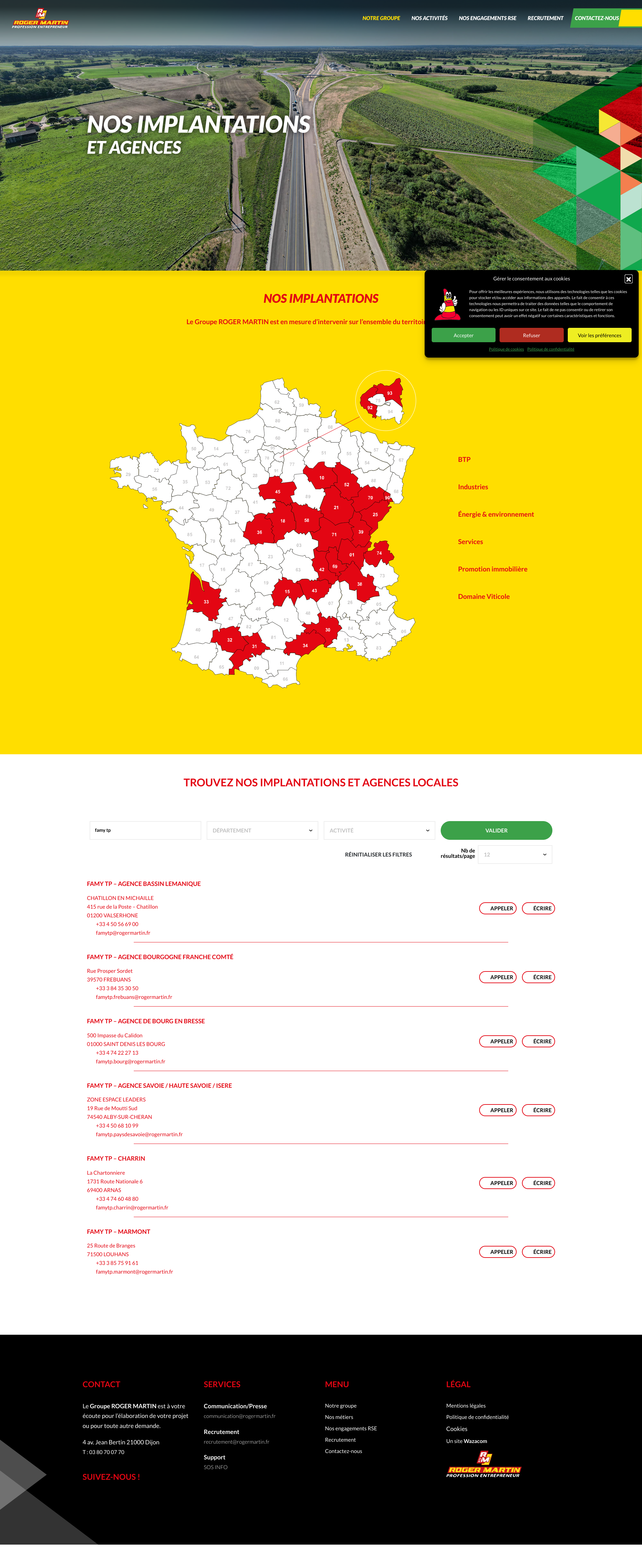 Aperçu du site