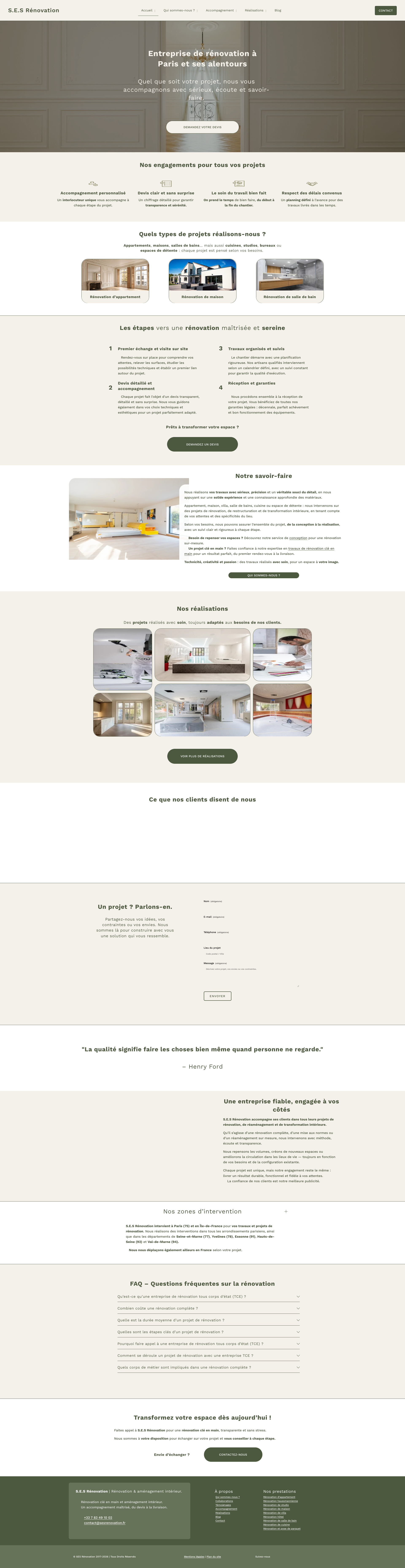Aperçu du site