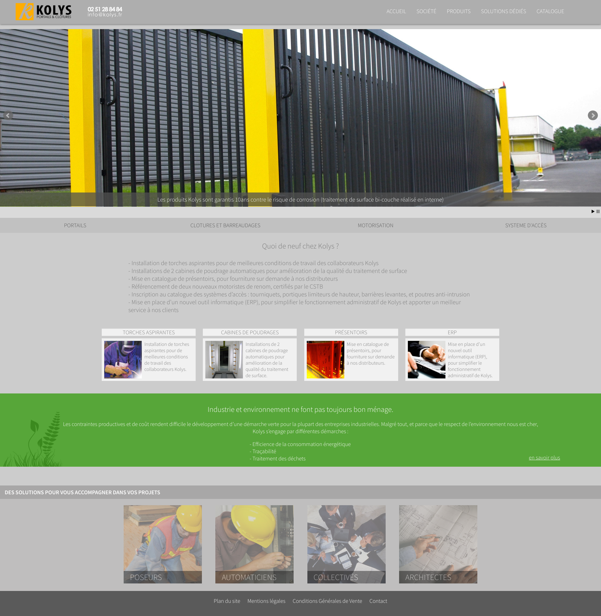 Aperçu du site