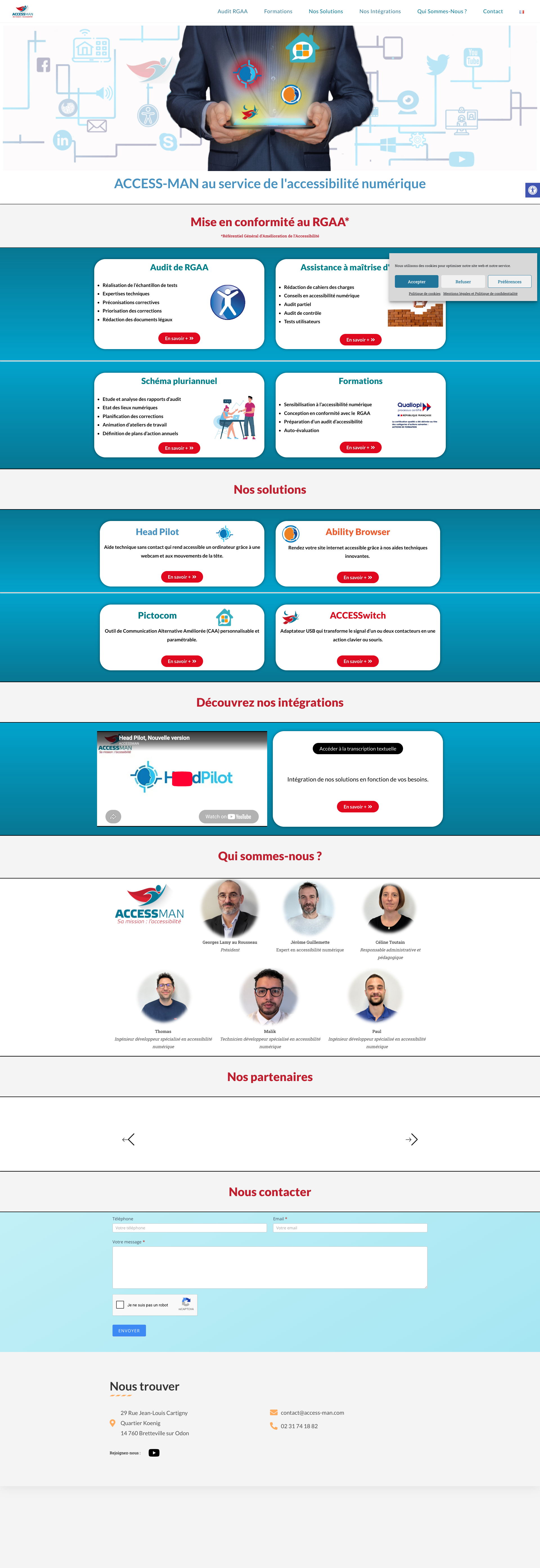Aperçu du site