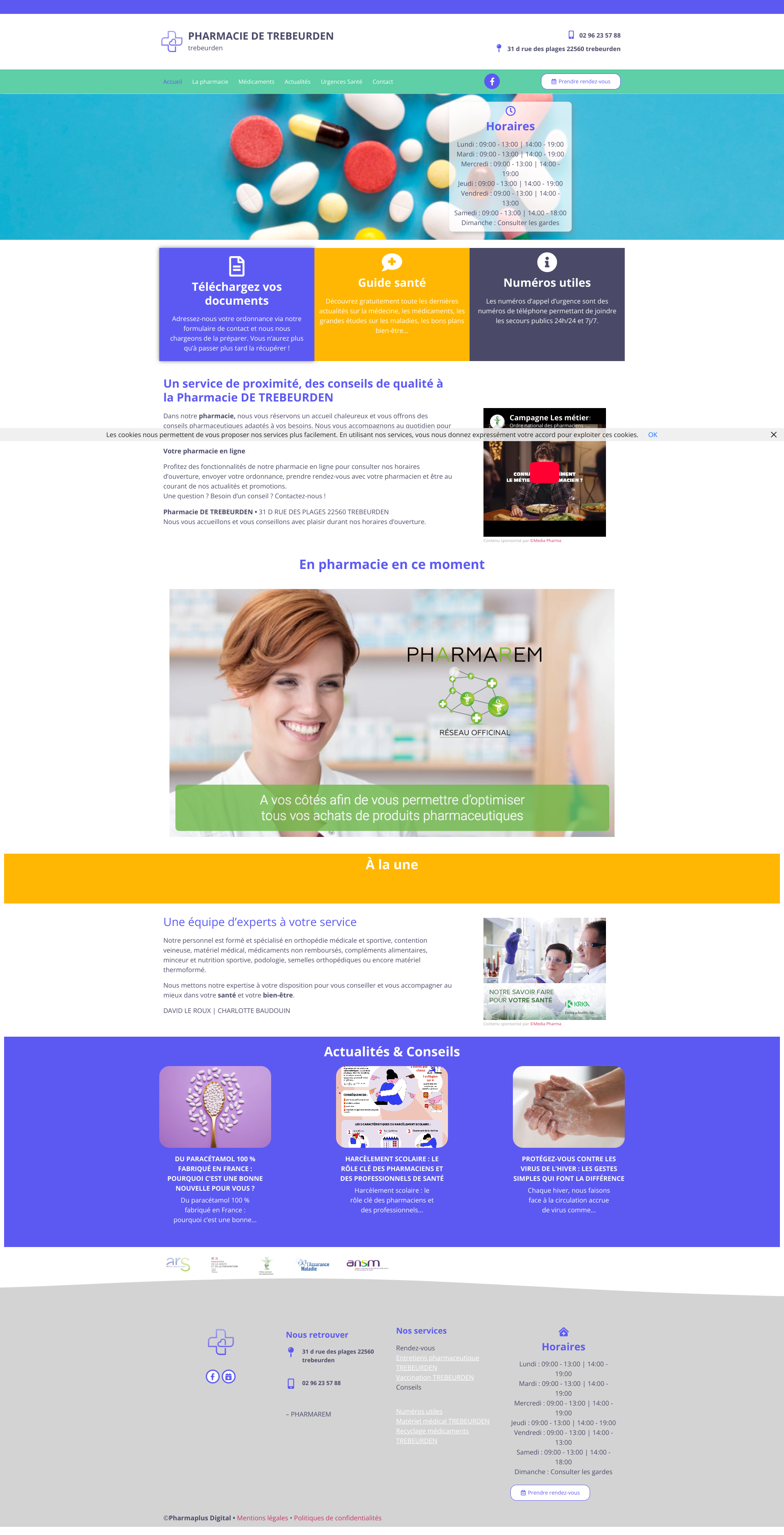 Aperçu du site