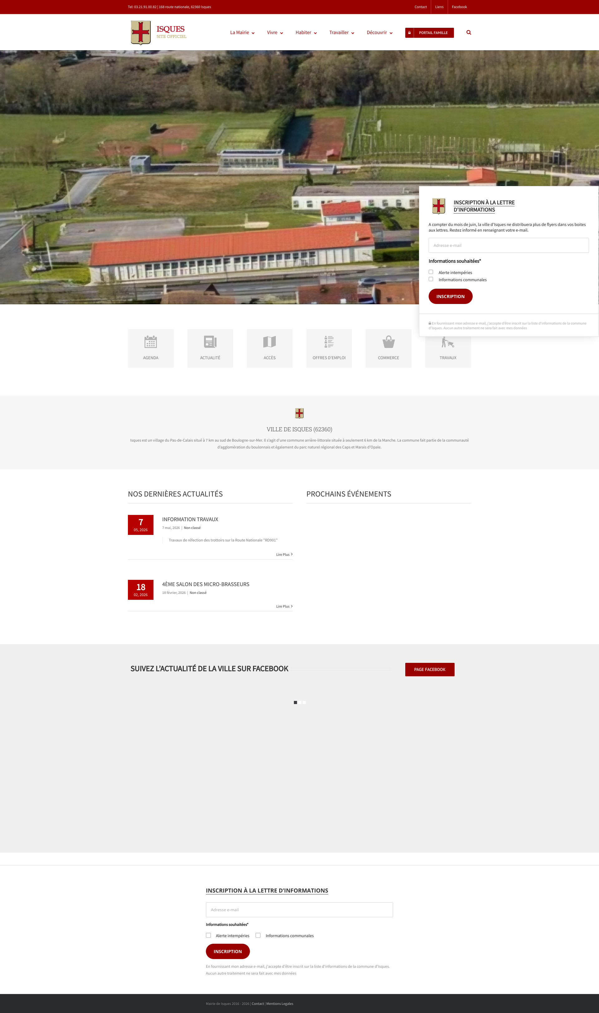 Aperçu du site