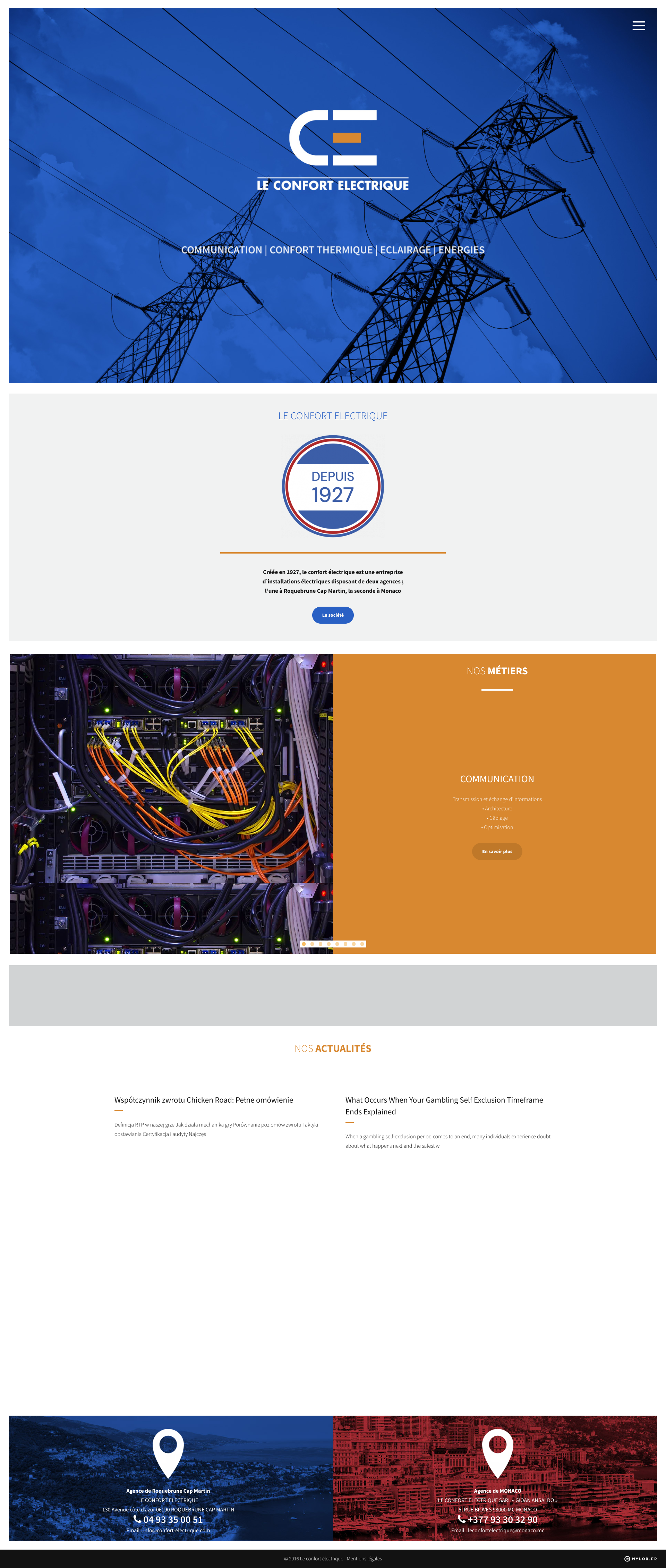 Aperçu du site