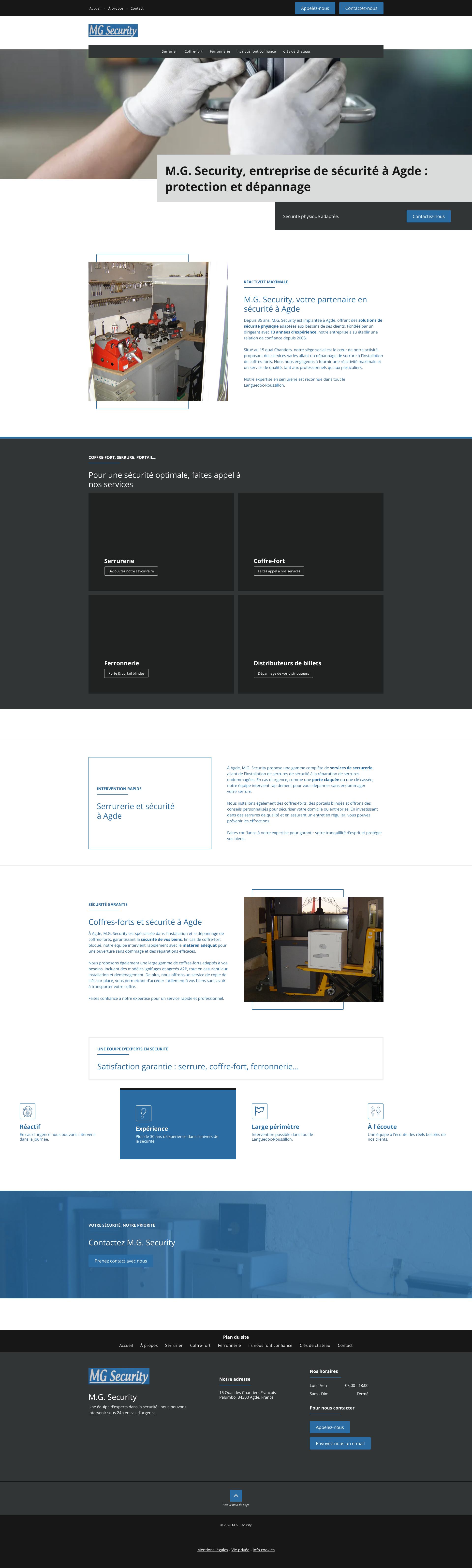Aperçu du site