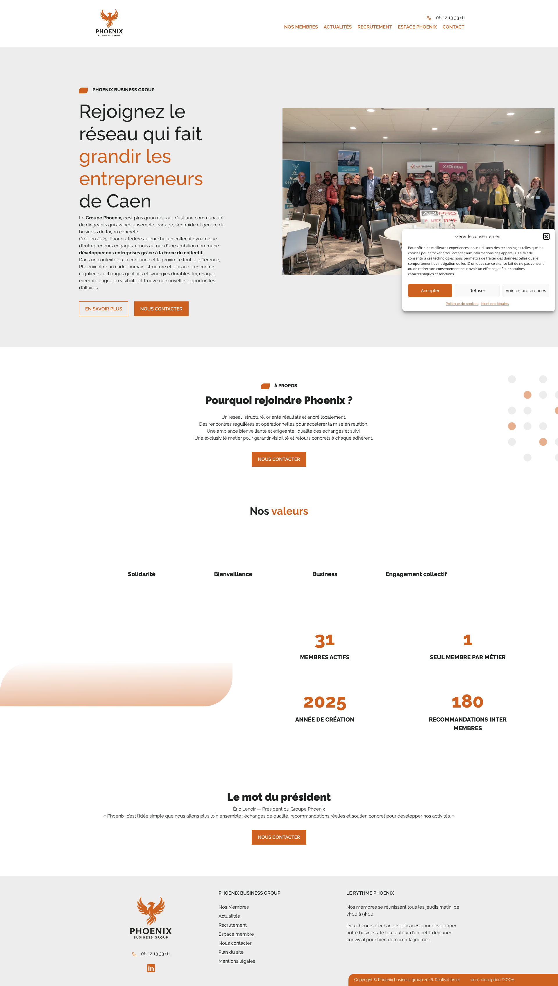 Aperçu du site
