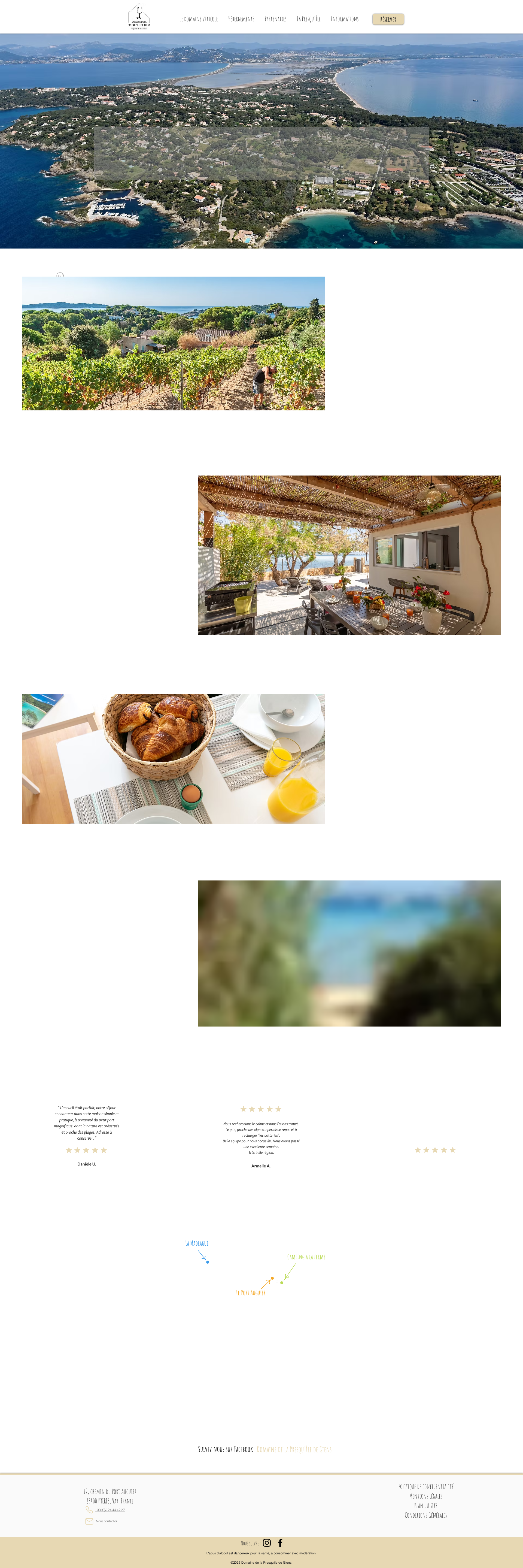 Aperçu du site
