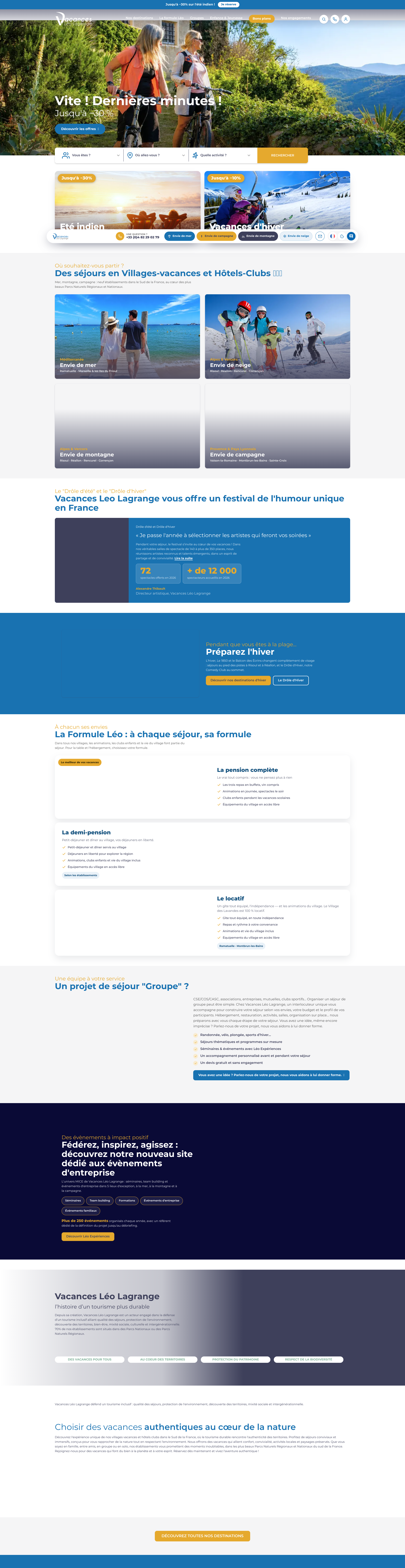 Aperçu du site