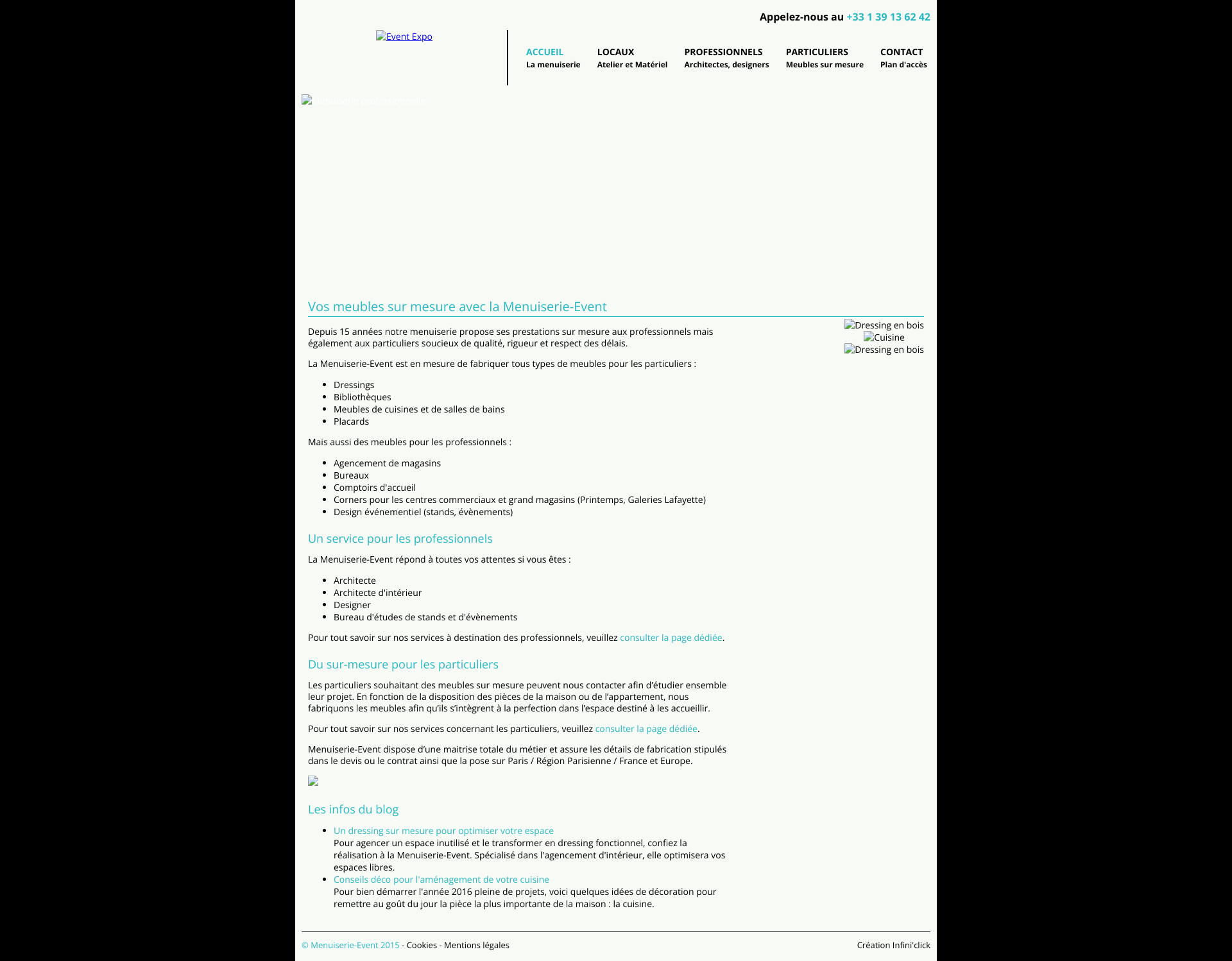 Aperçu du site