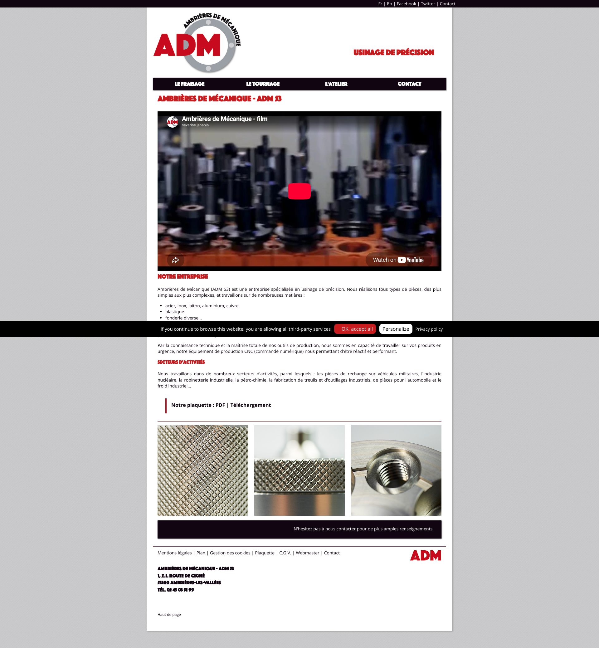 Aperçu du site