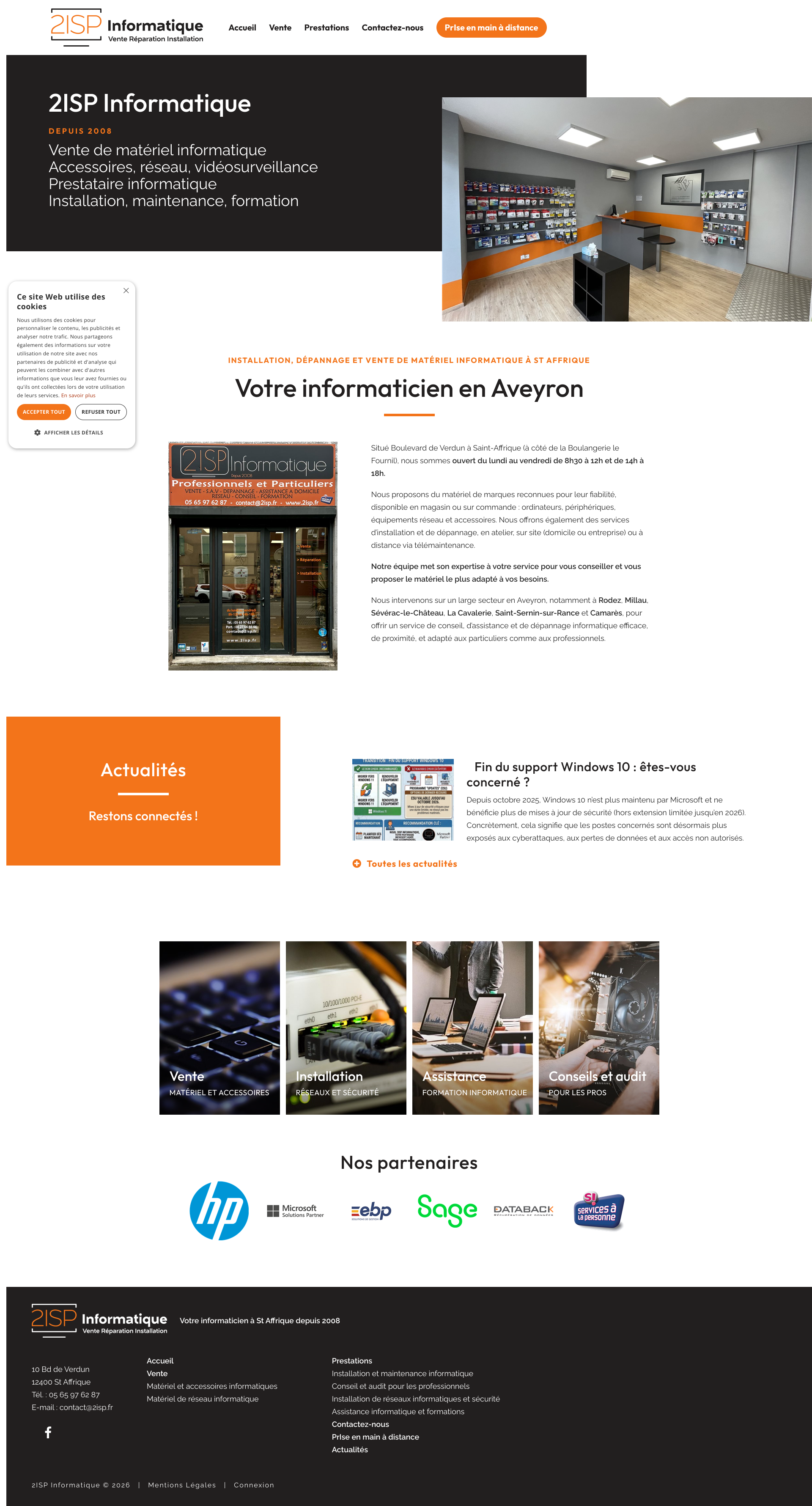 Aperçu du site