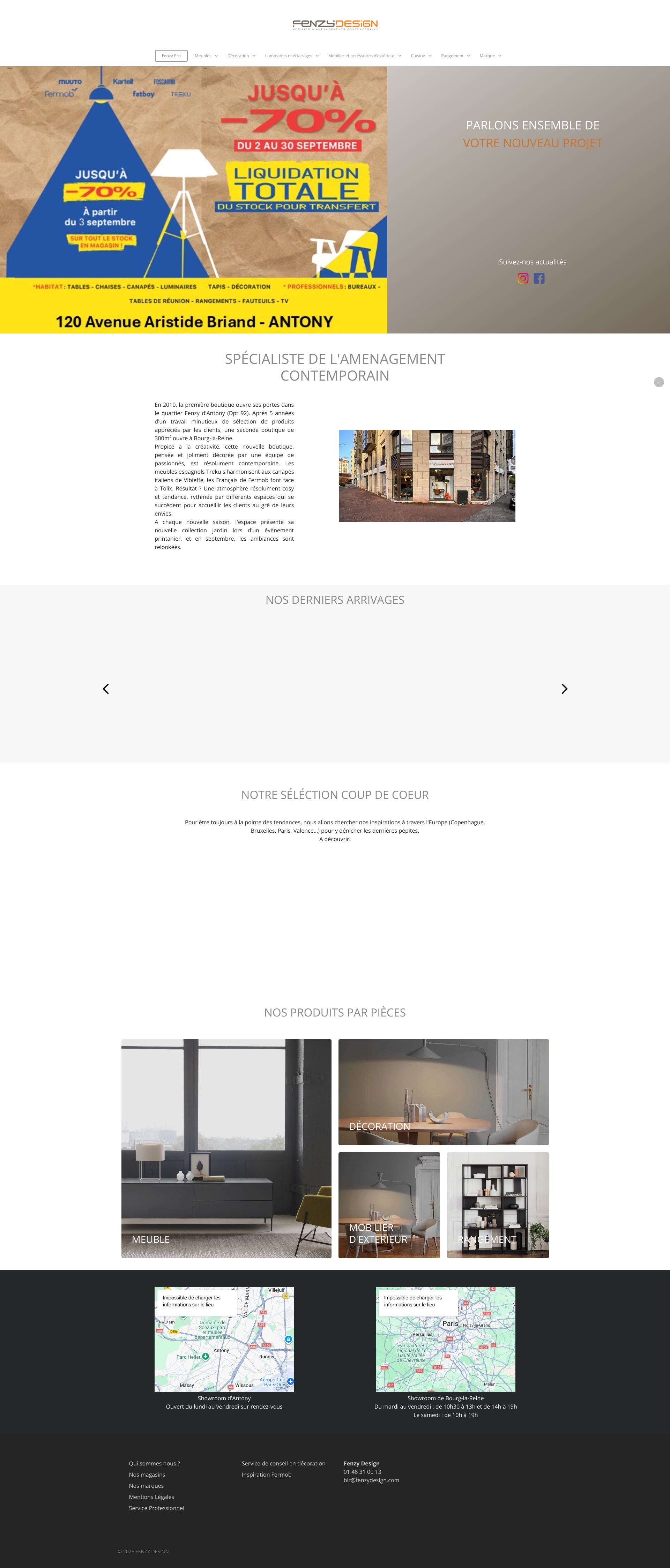 Aperçu du site