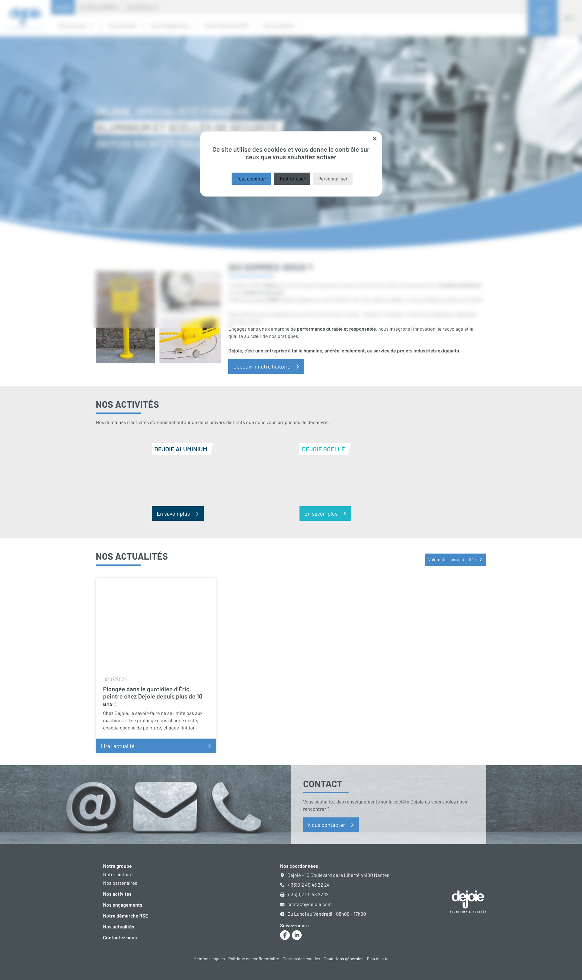 Aperçu du site