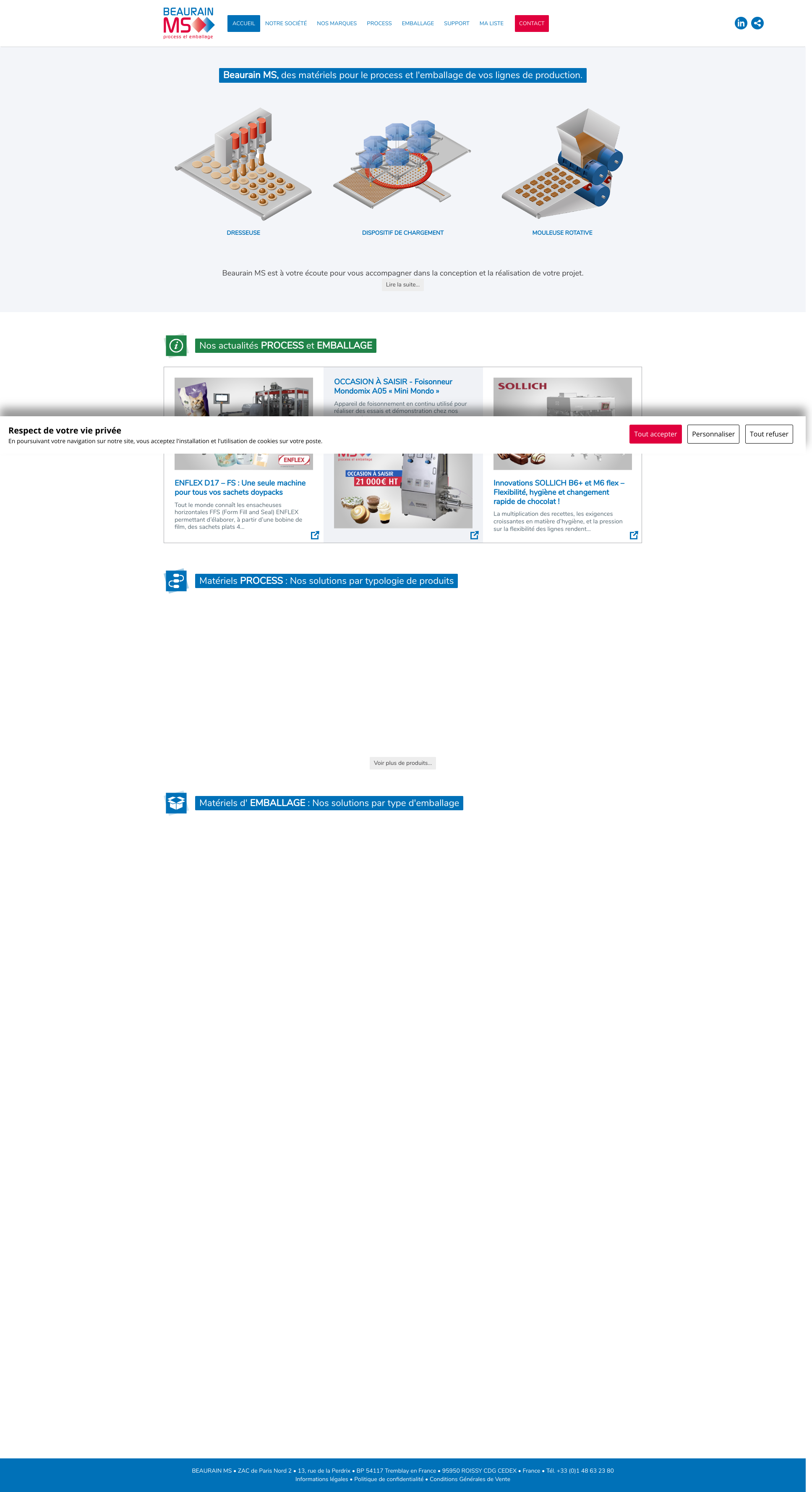 Aperçu du site