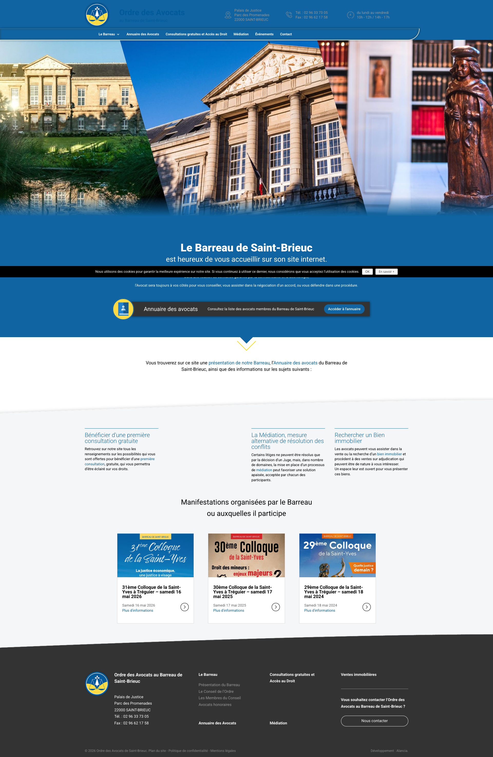 Aperçu du site