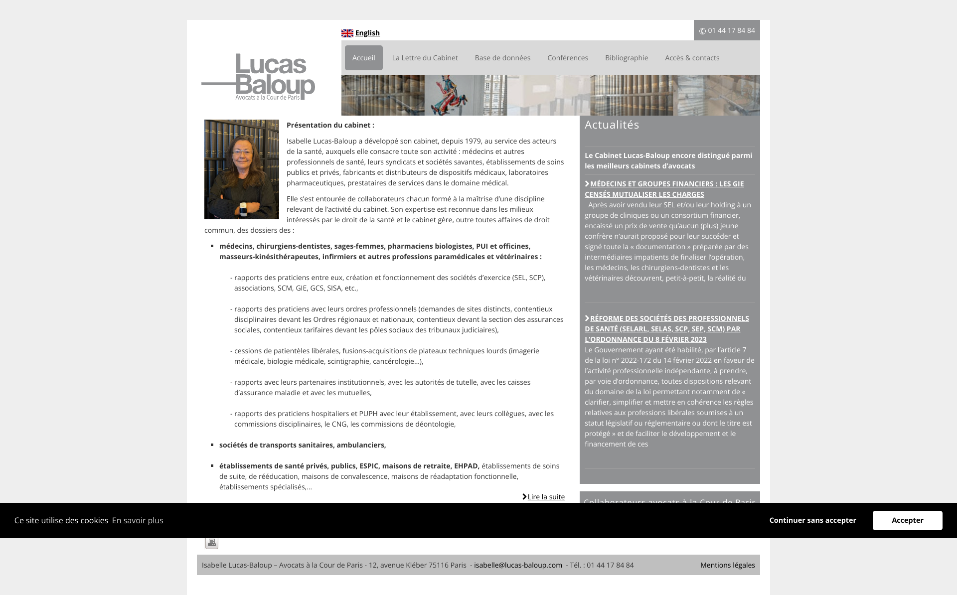 Aperçu du site