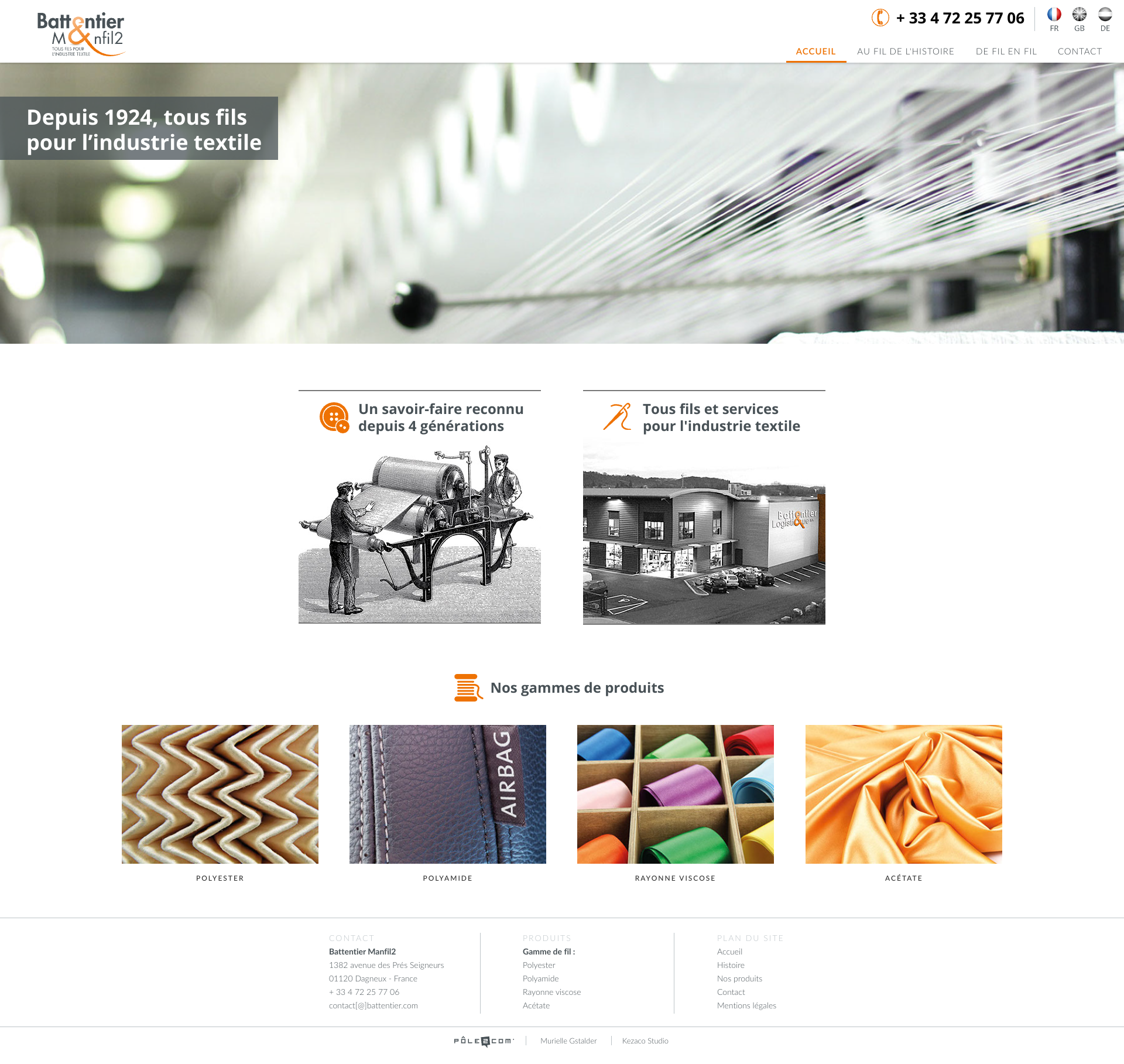 Aperçu du site
