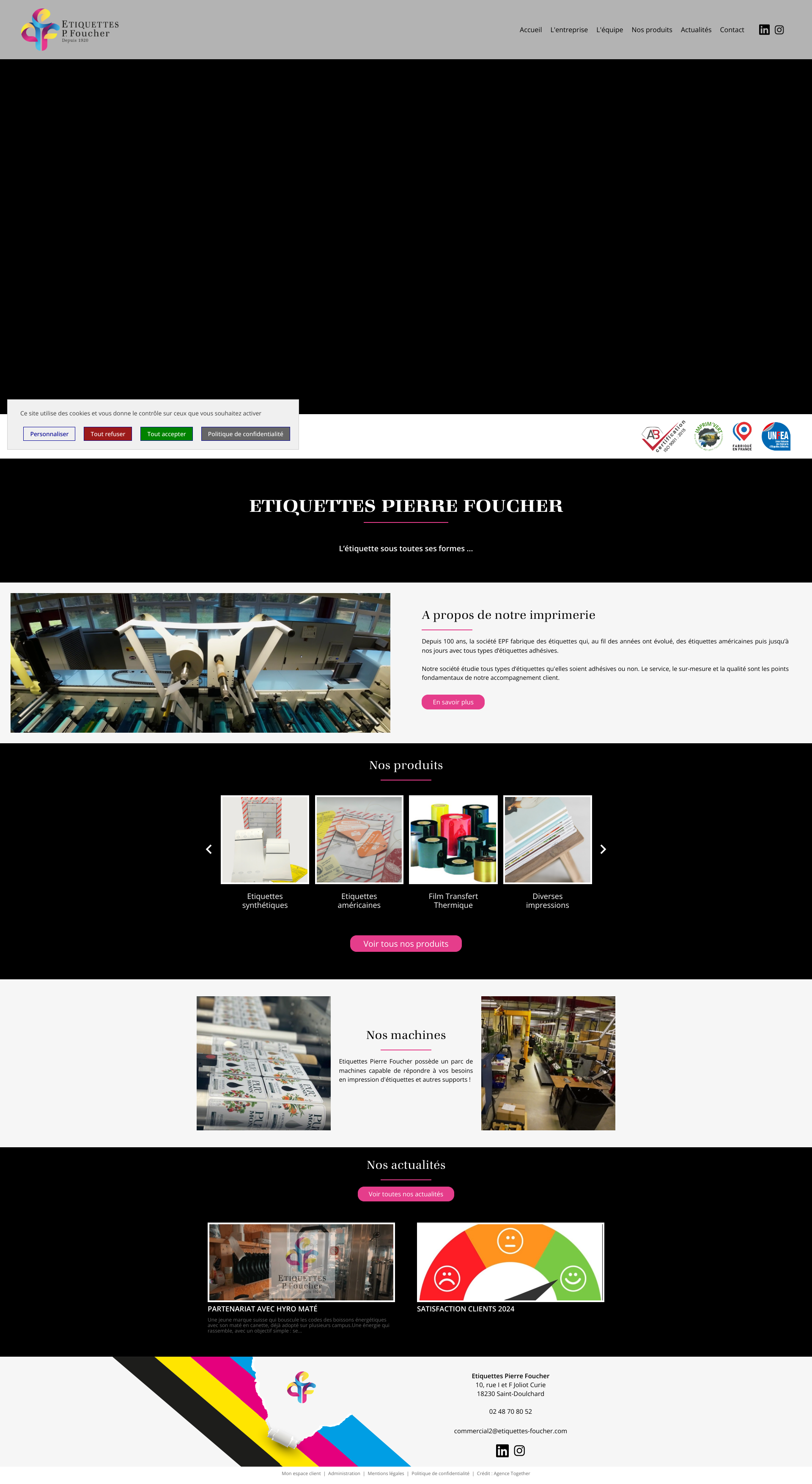 Aperçu du site