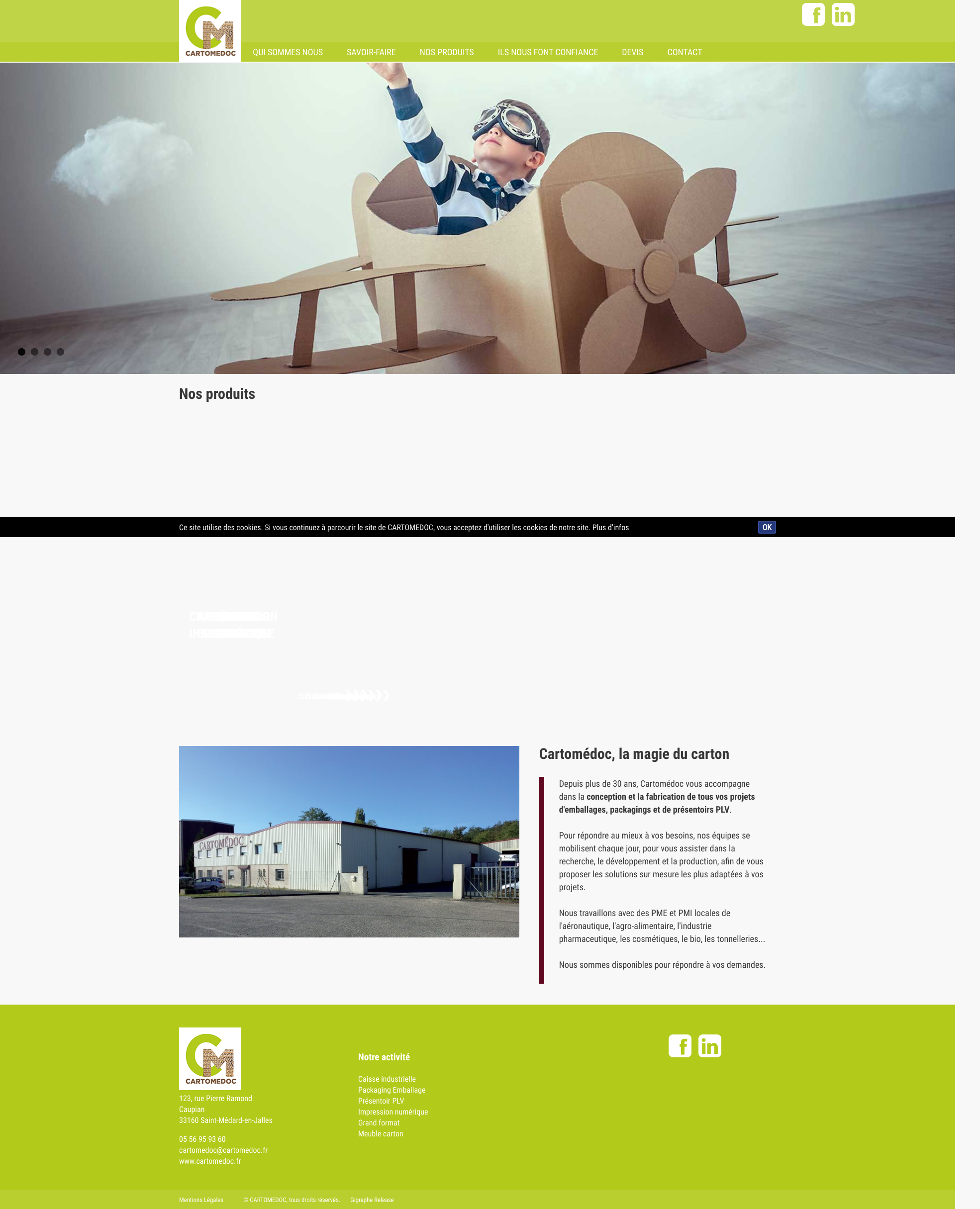 Aperçu du site