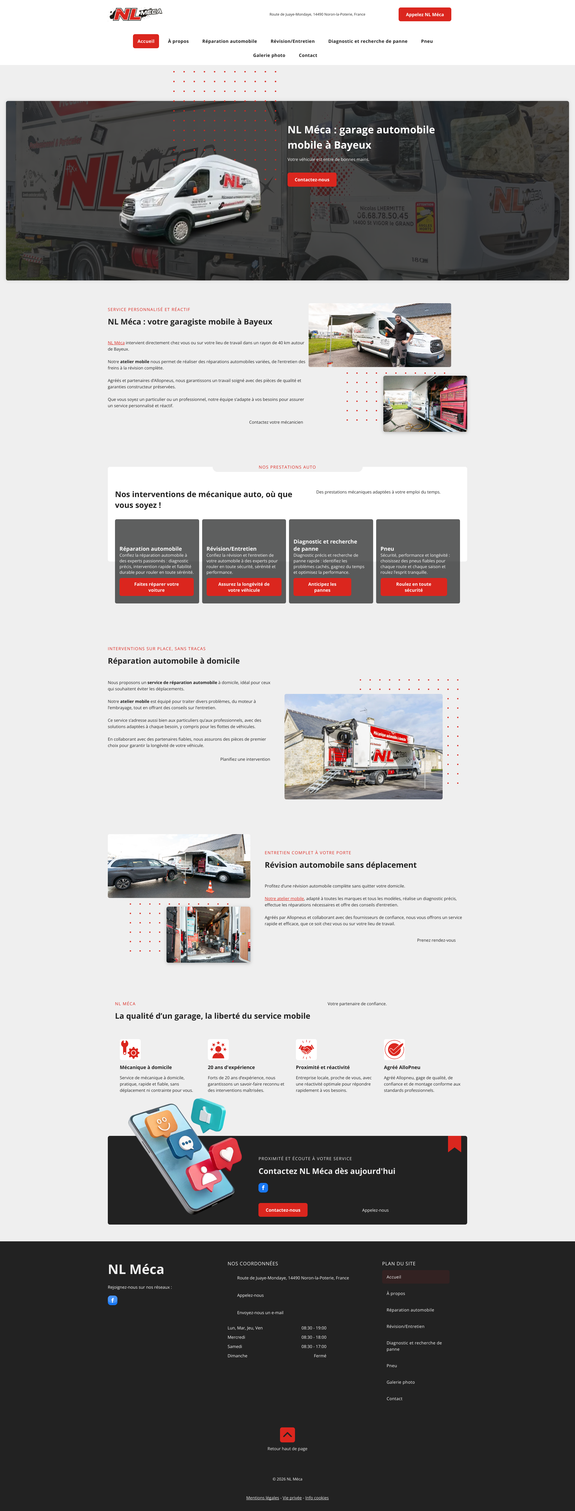 Aperçu du site