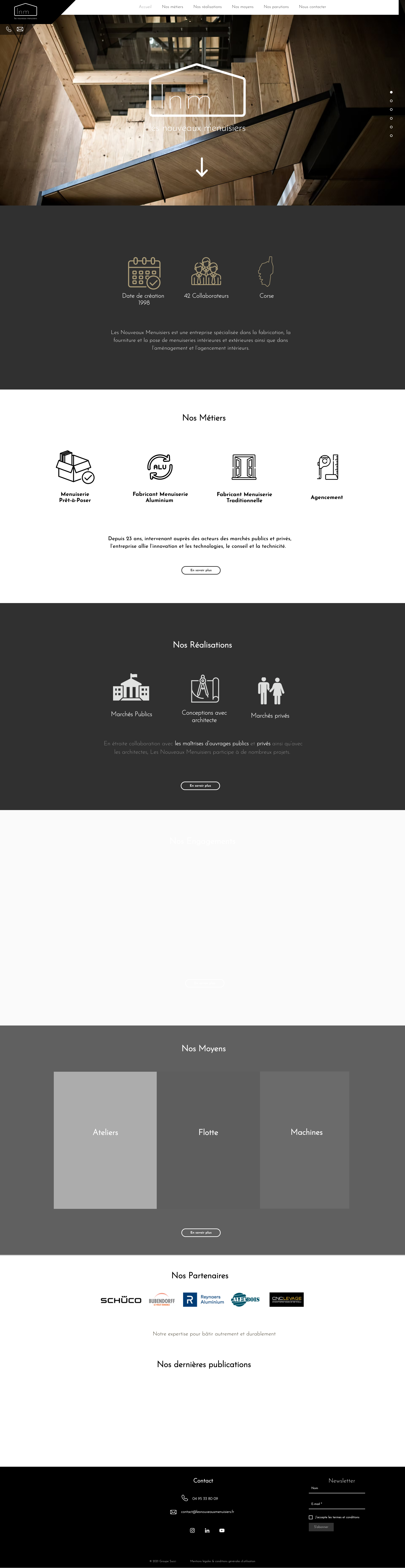 Aperçu du site