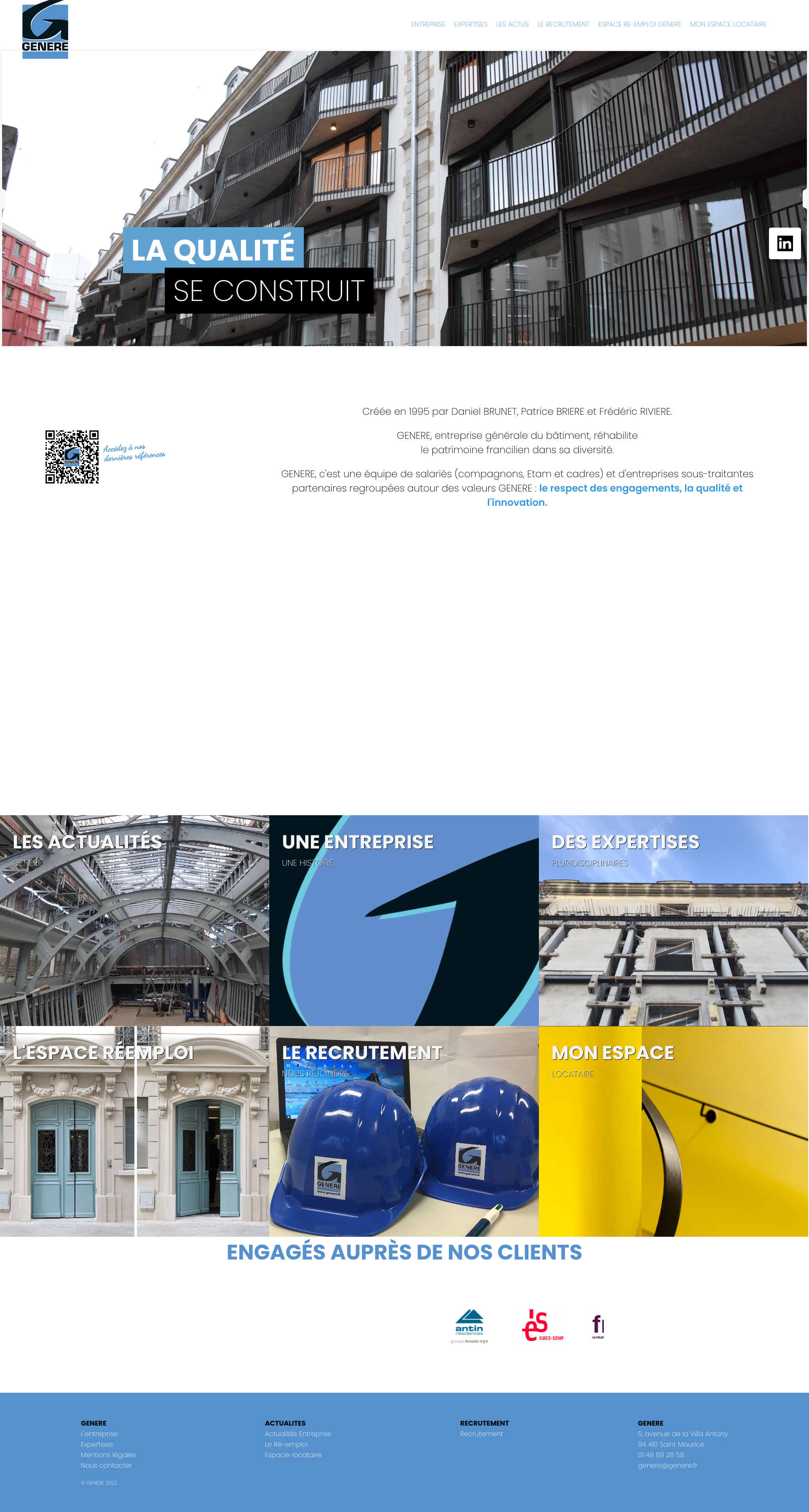 Aperçu du site
