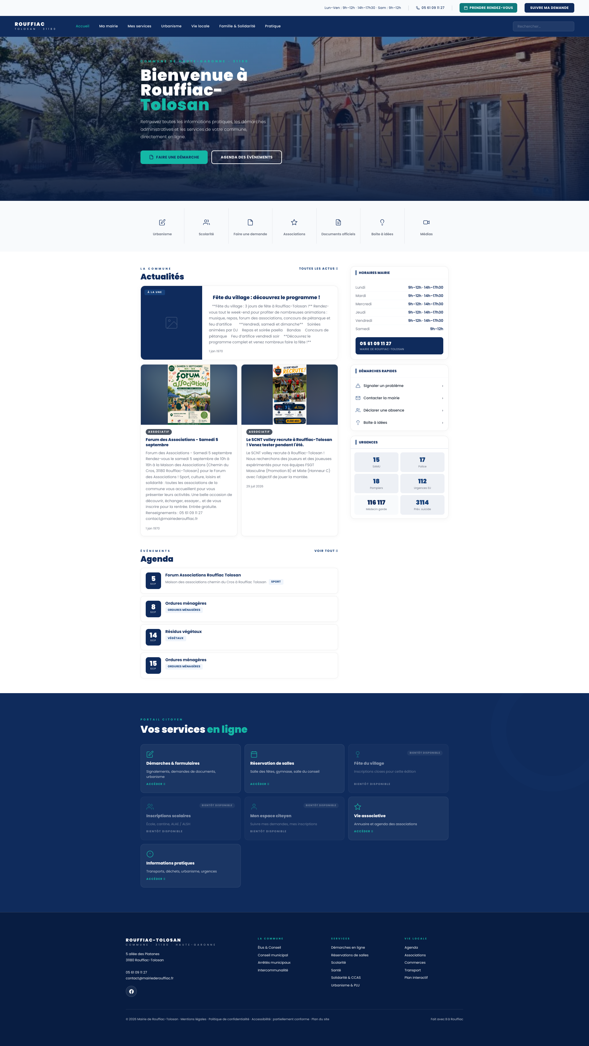 Aperçu du site