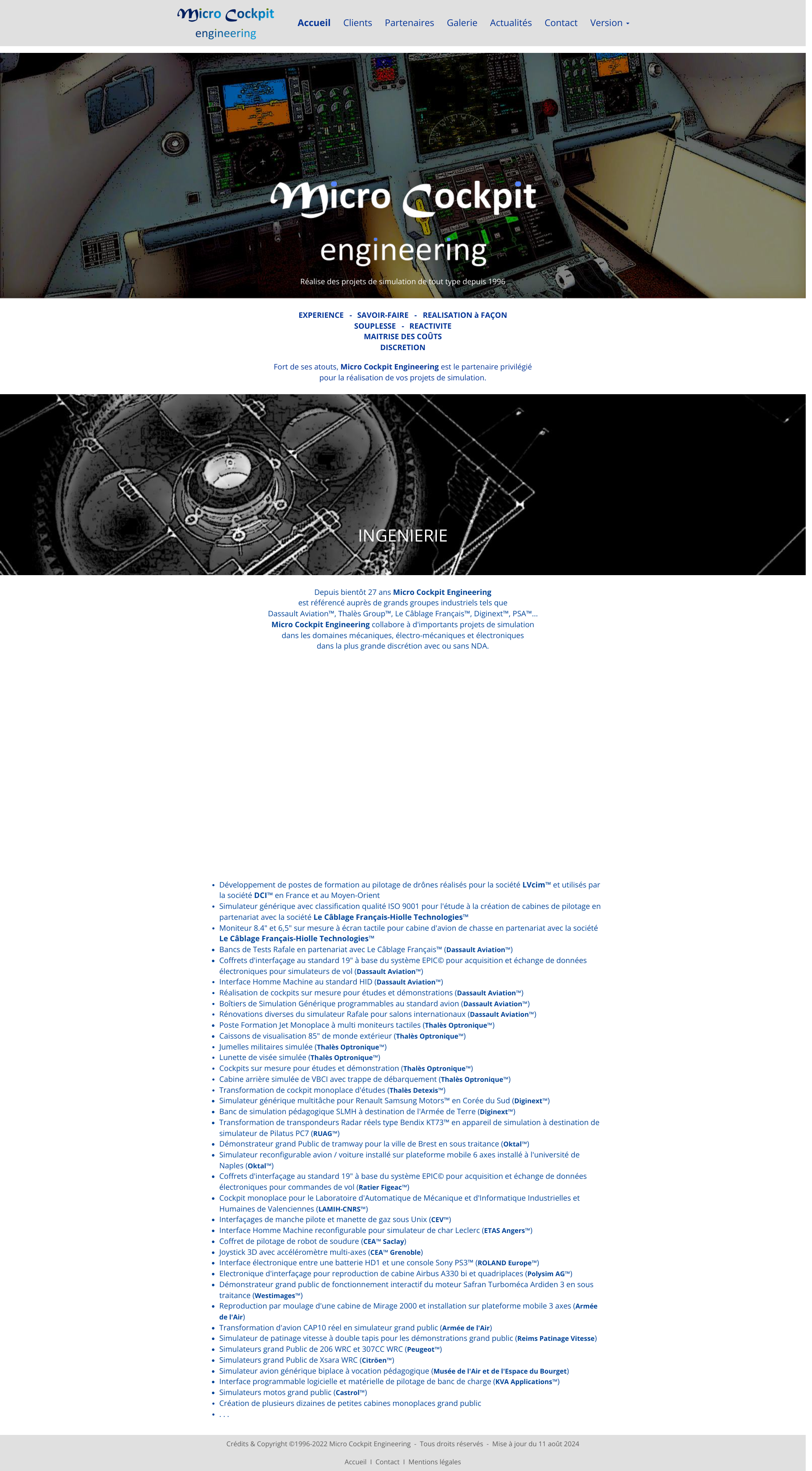 Aperçu du site