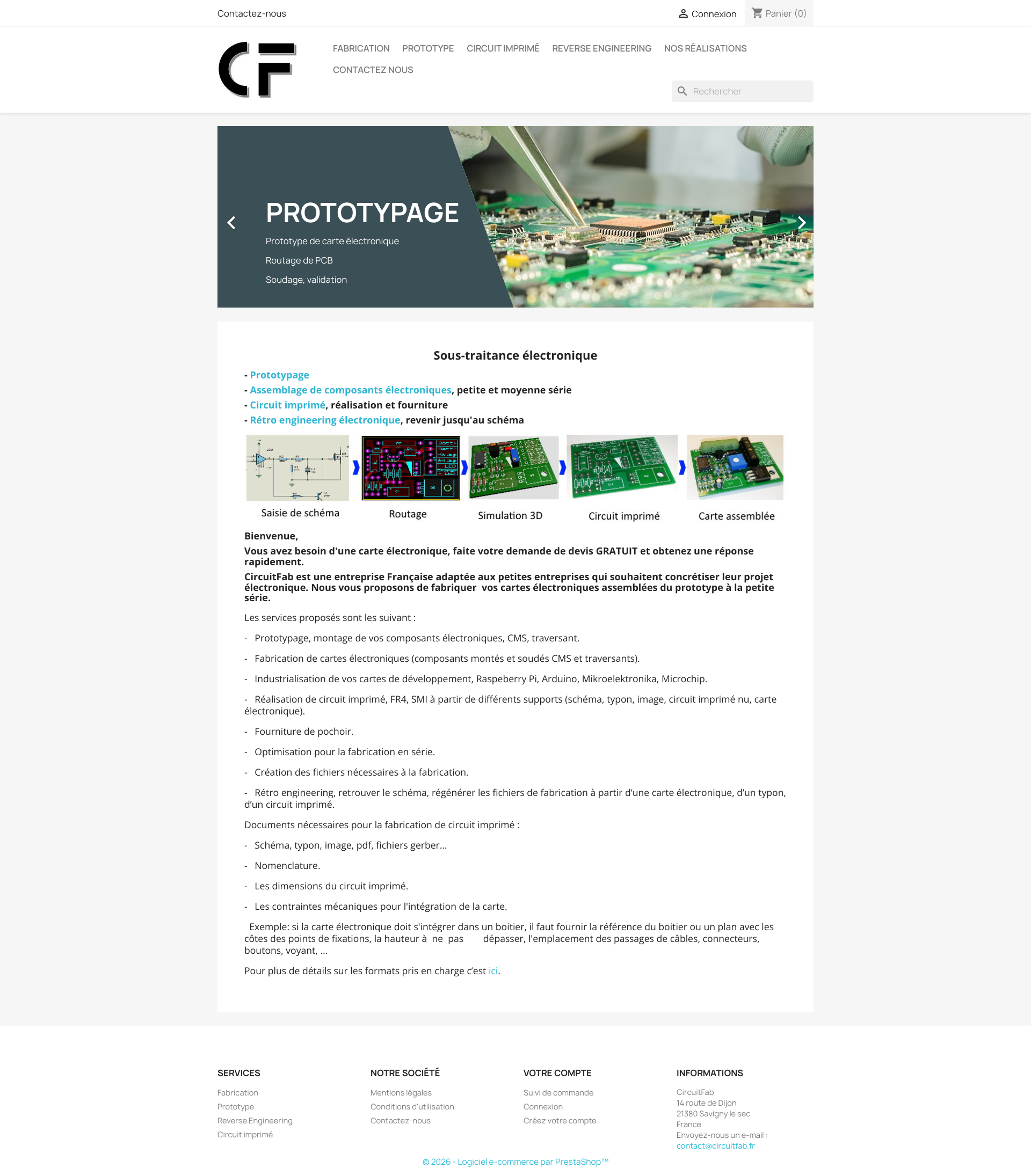 Aperçu du site