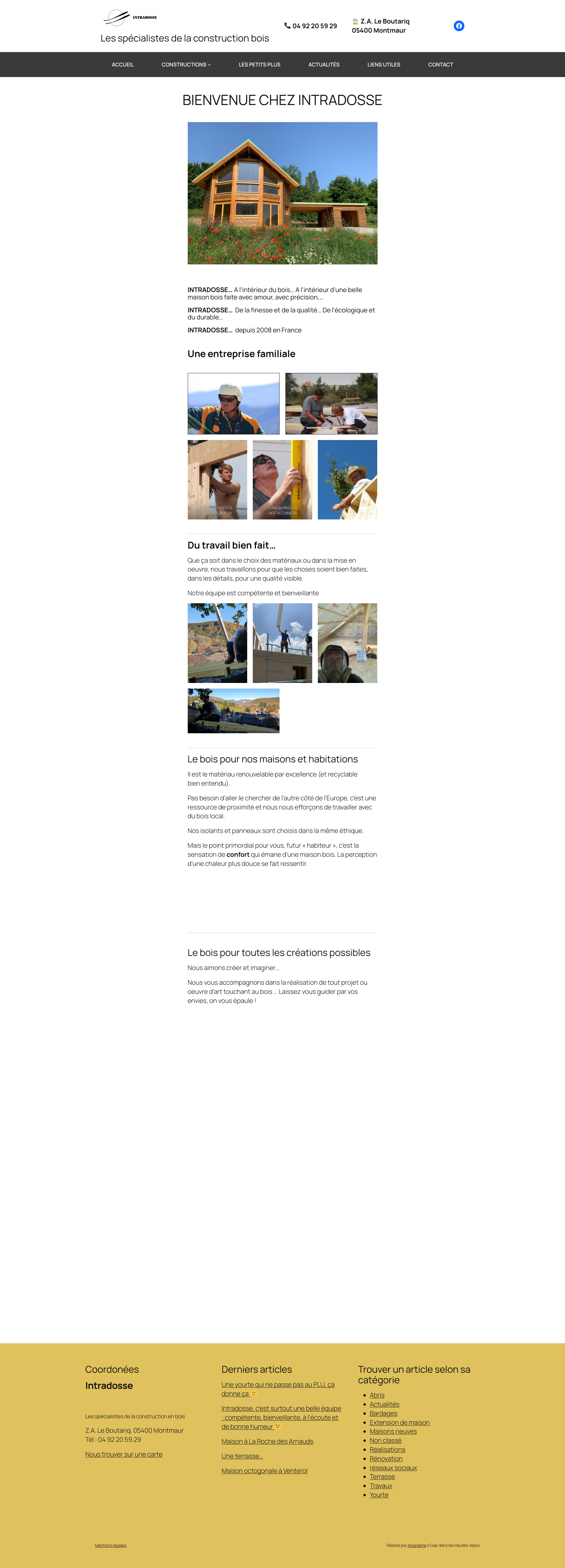 Aperçu du site