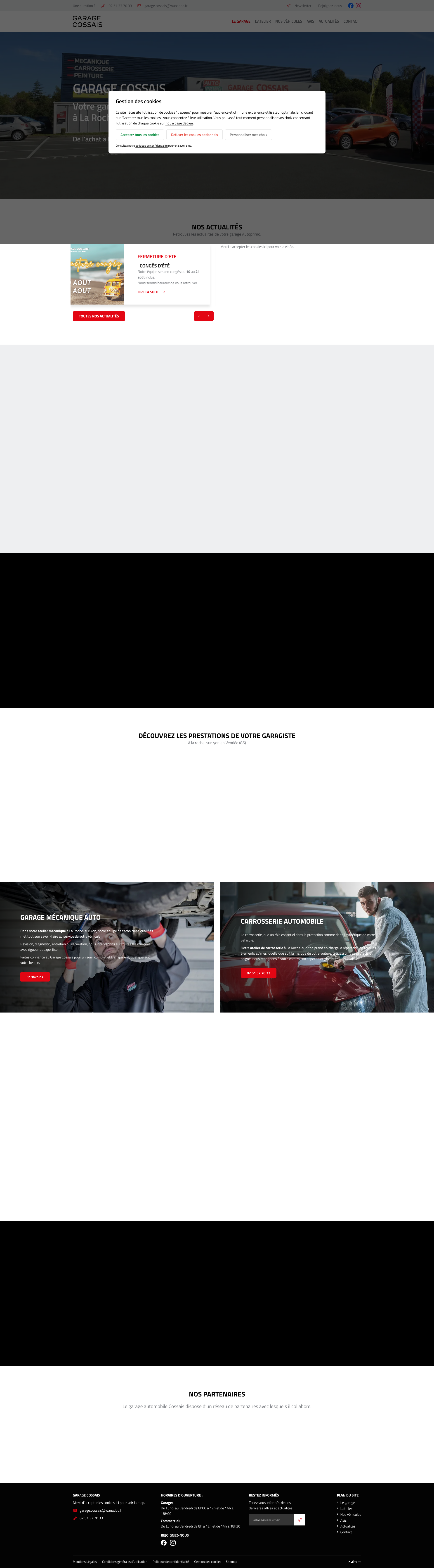 Aperçu du site