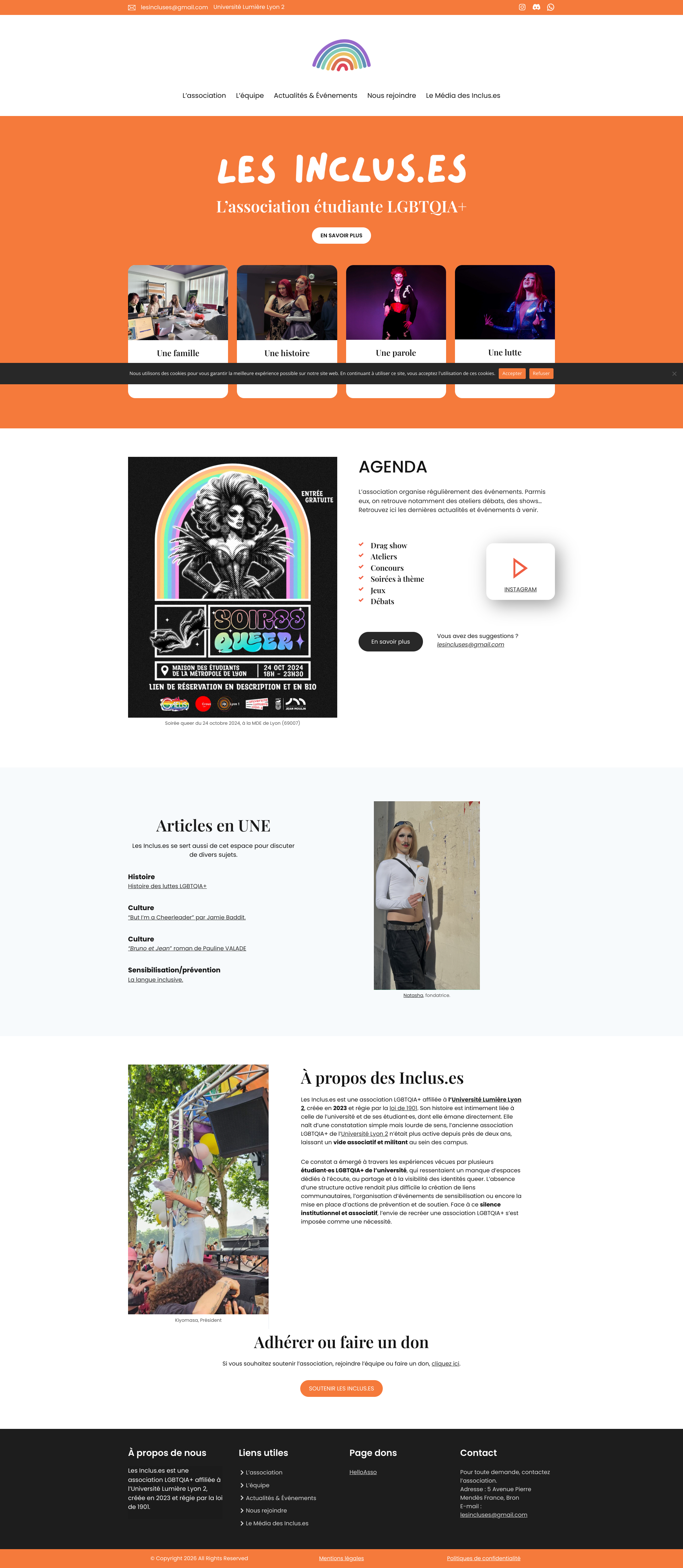 Aperçu du site