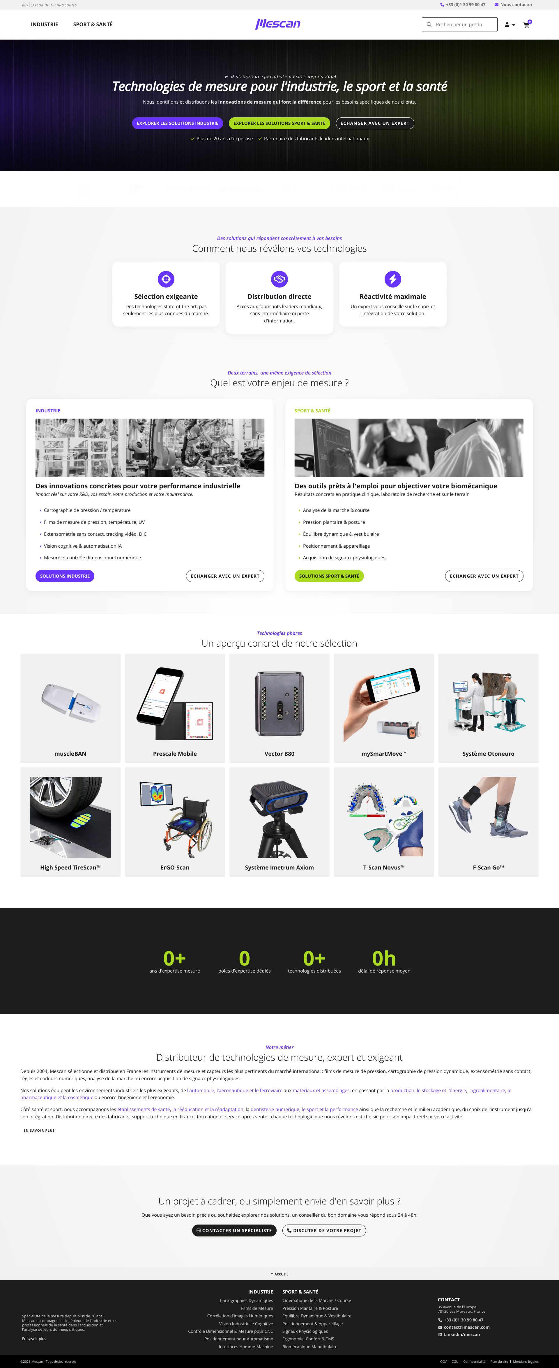 Aperçu du site