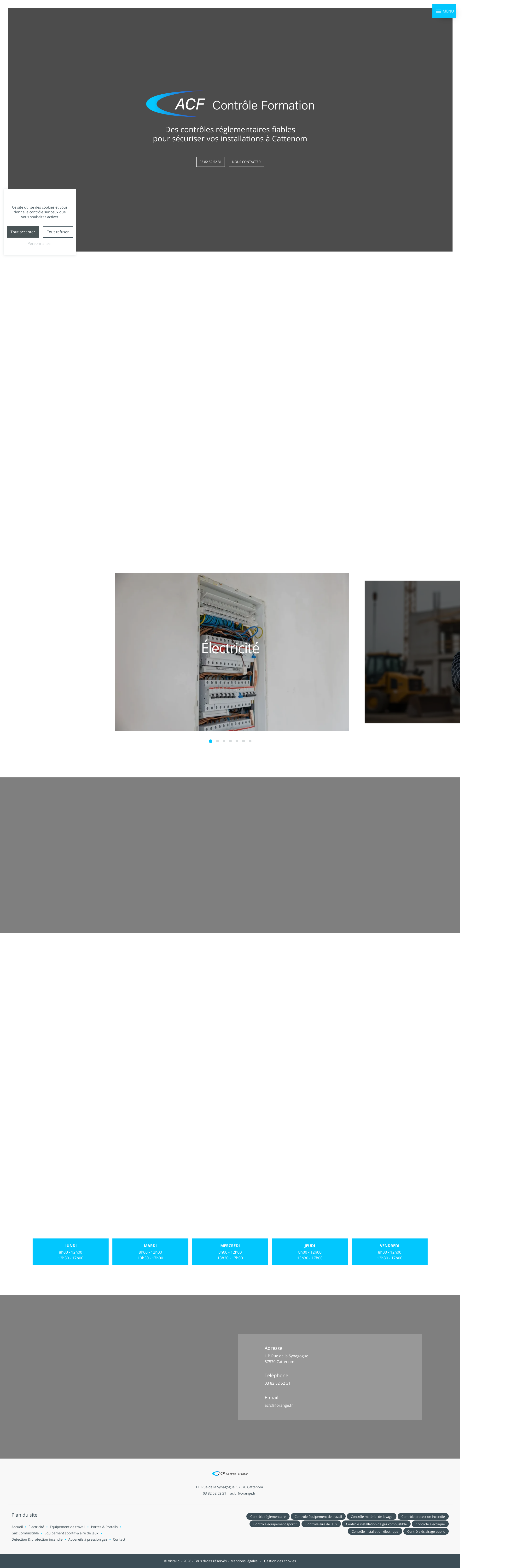 Aperçu du site