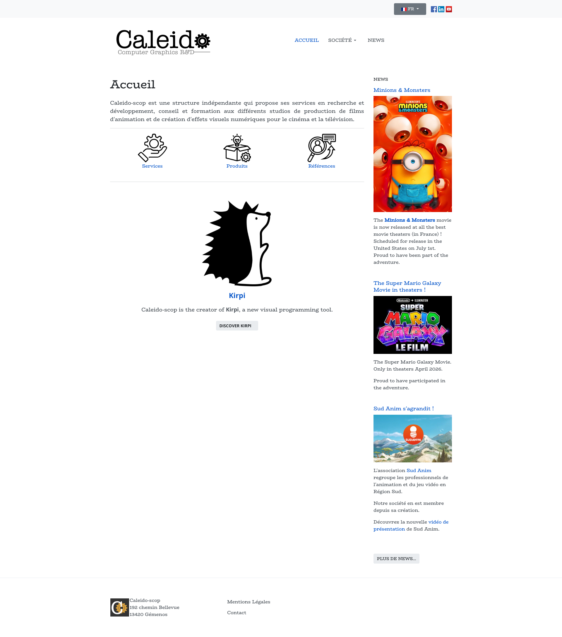Aperçu du site