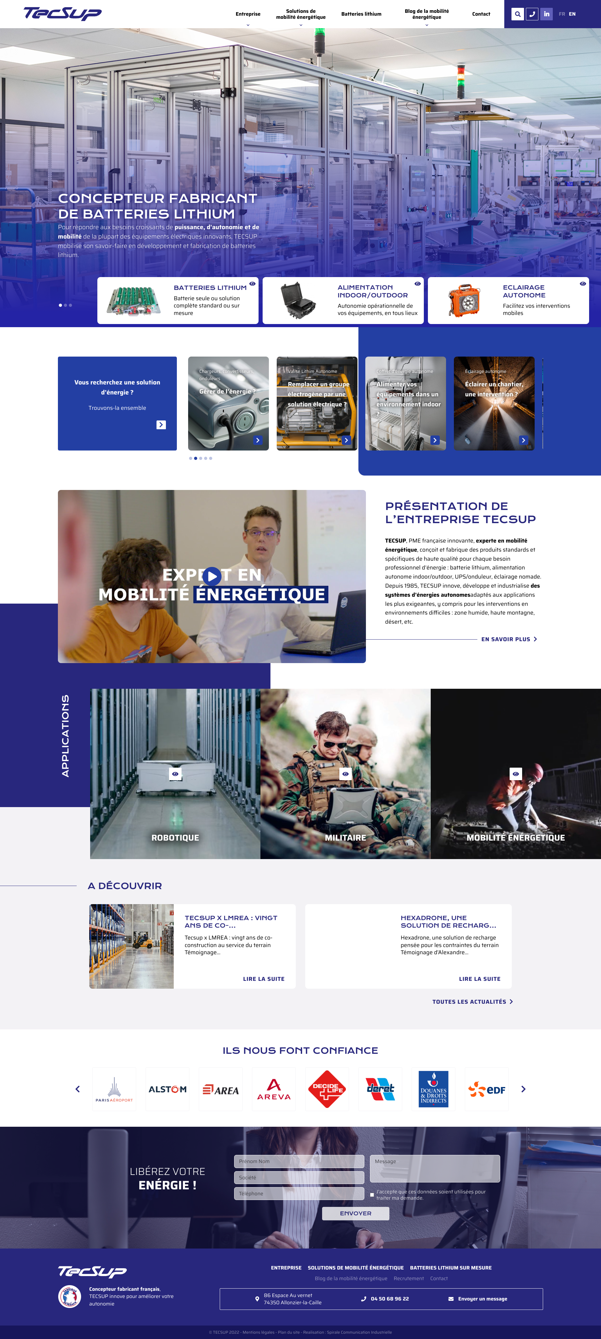 Aperçu du site