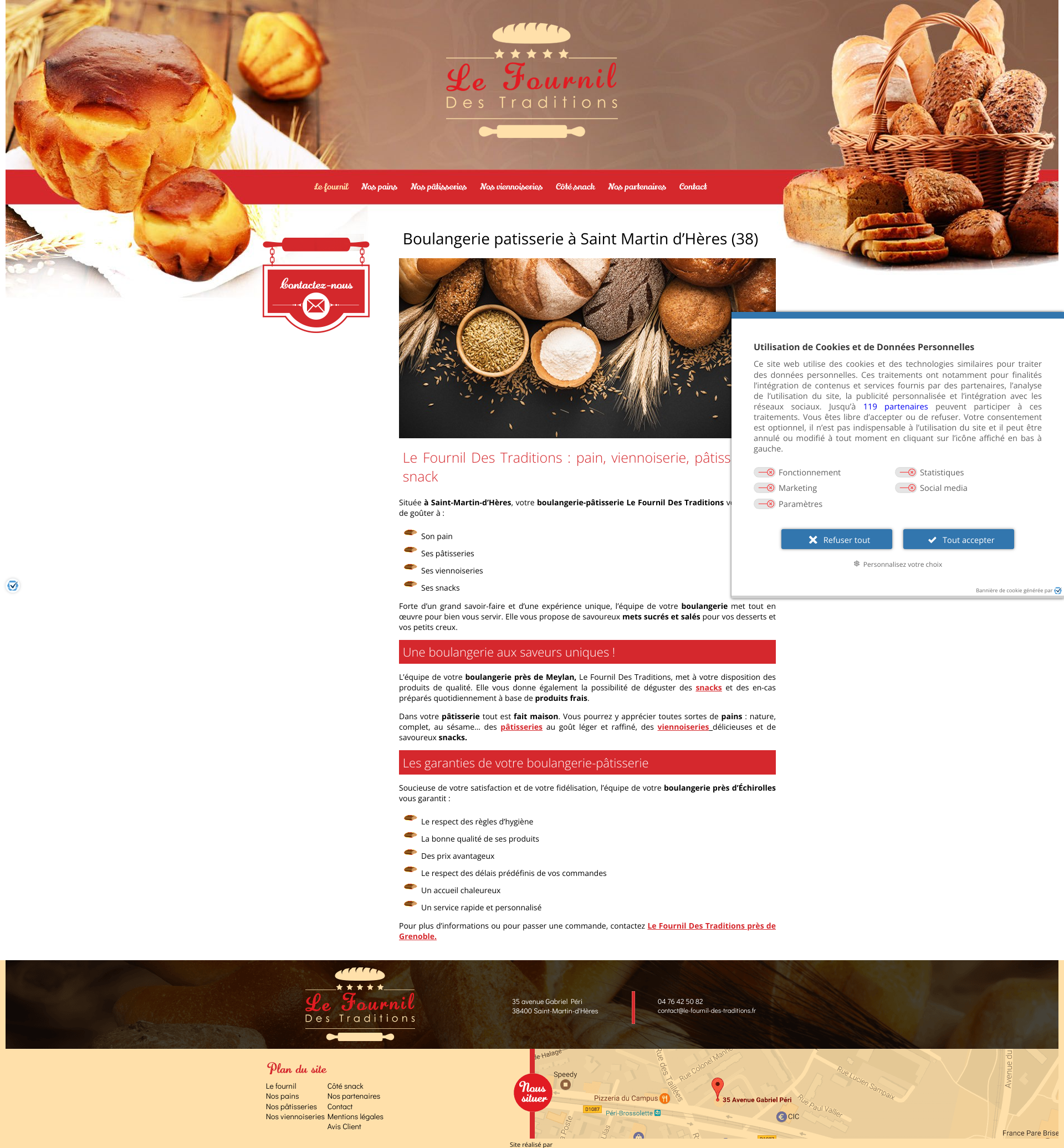 Aperçu du site
