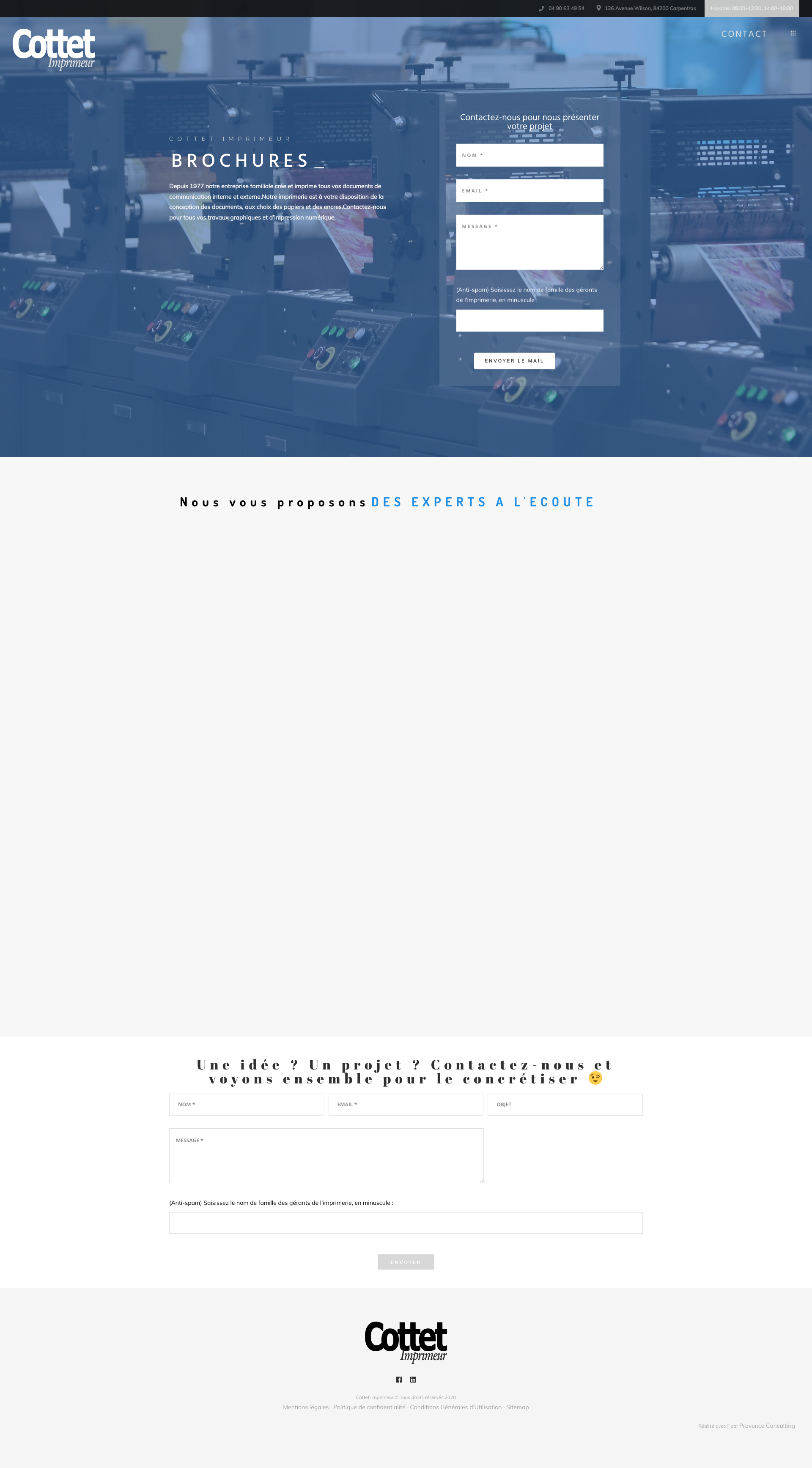 Aperçu du site