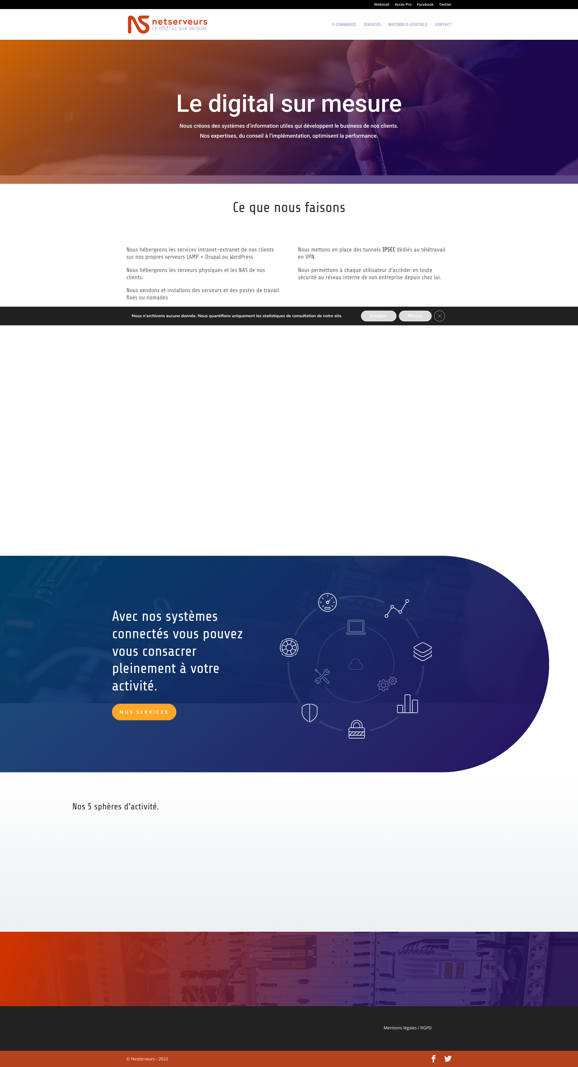 Aperçu du site