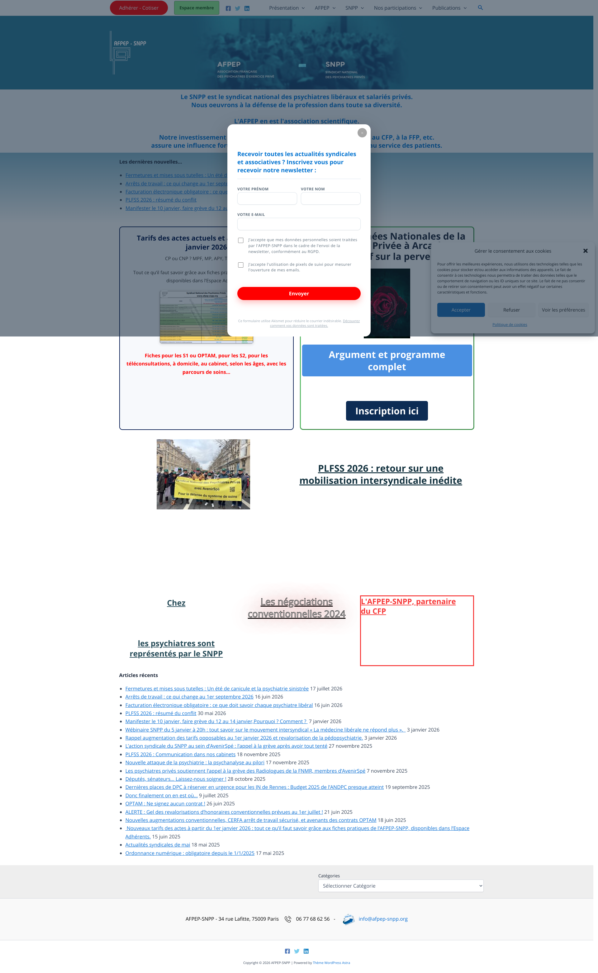 Aperçu du site