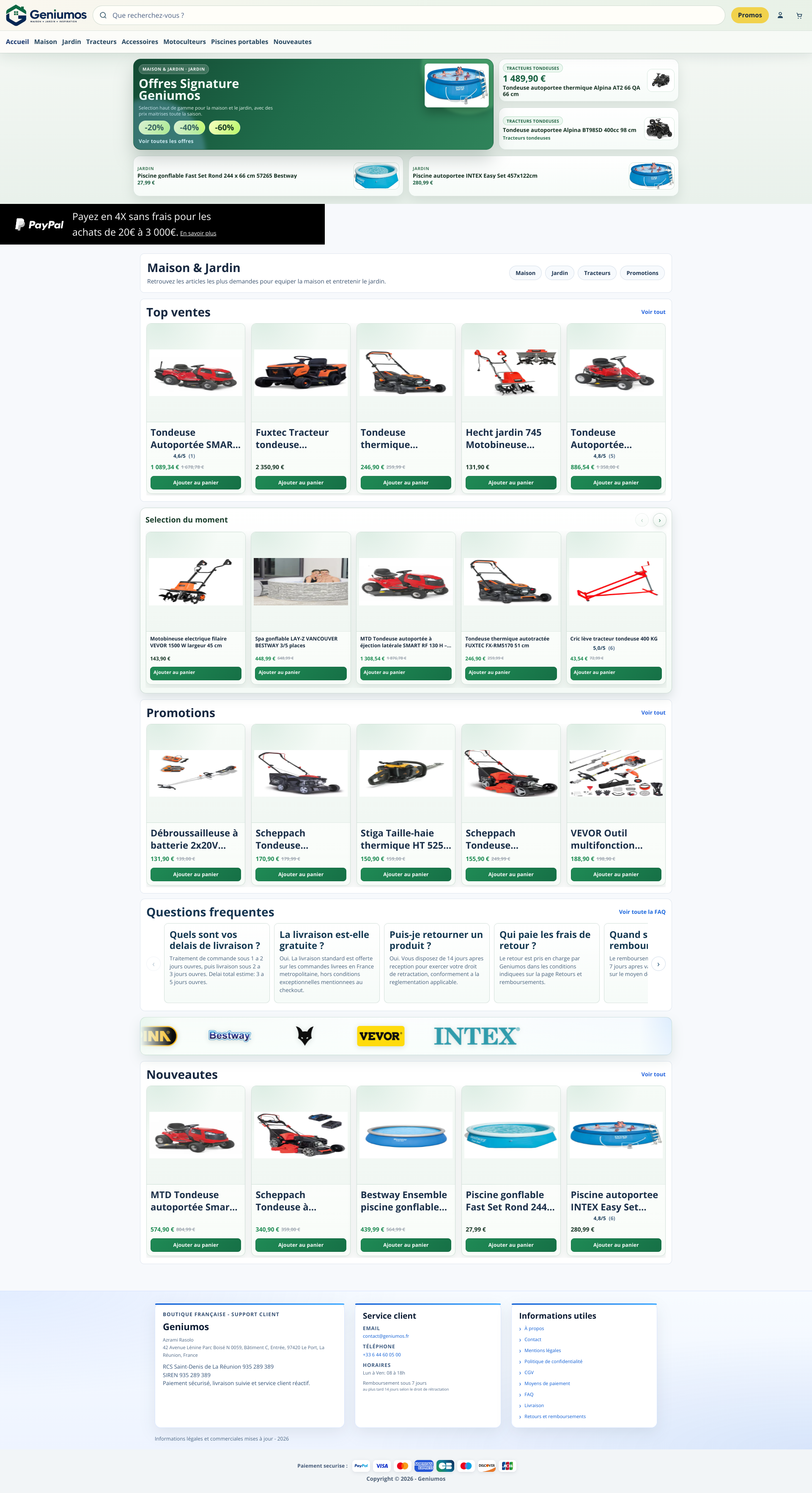 Aperçu du site