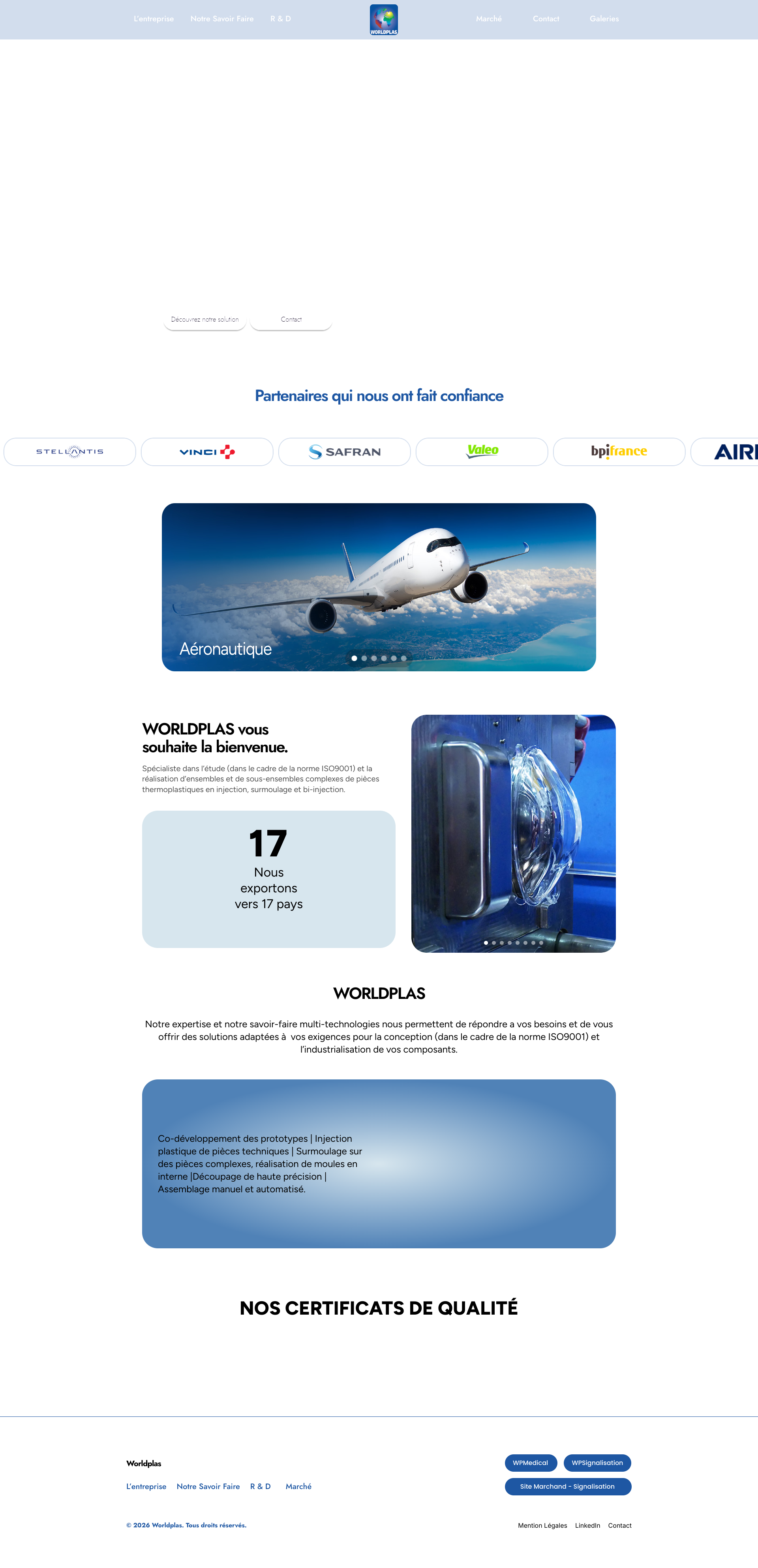 Aperçu du site
