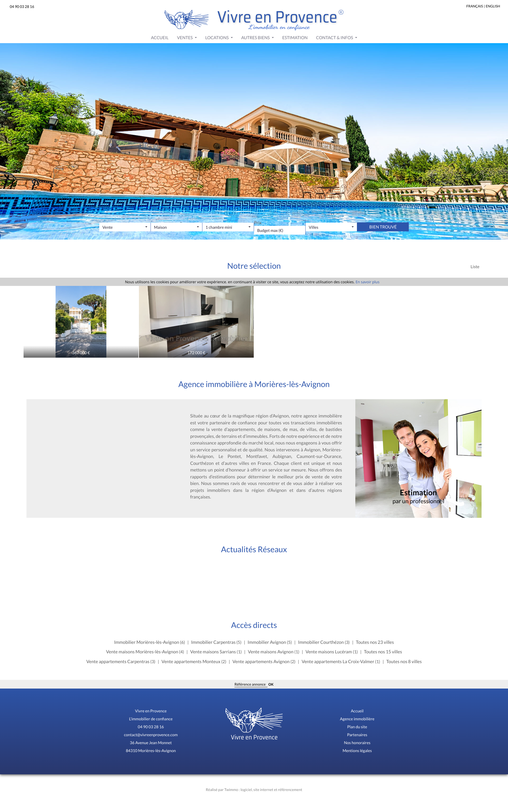 Aperçu du site