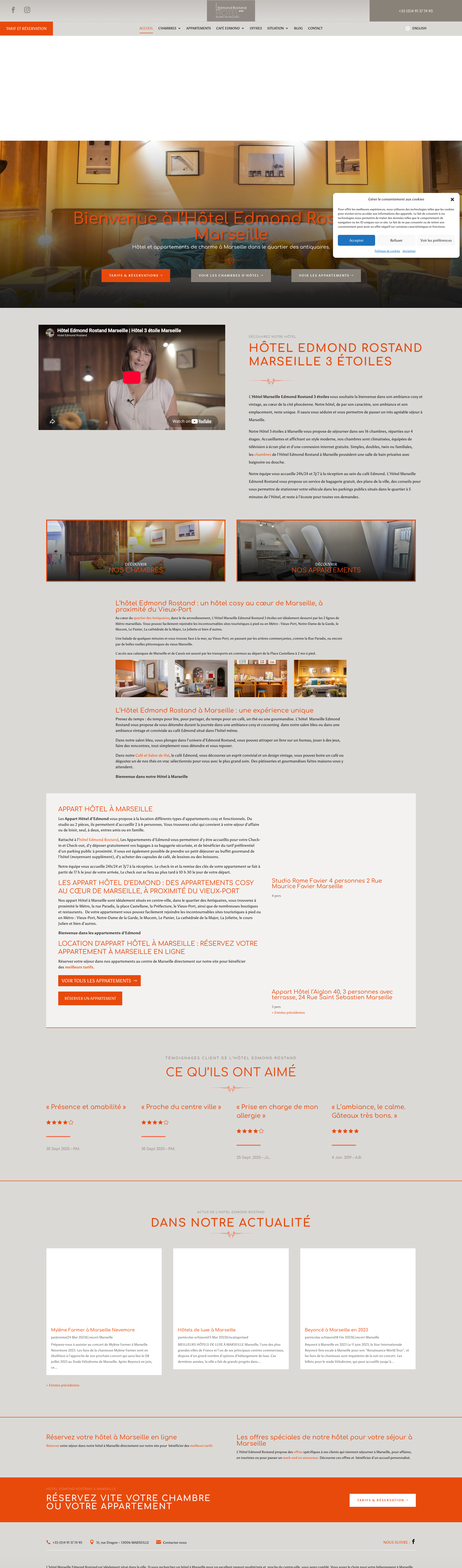 Aperçu du site