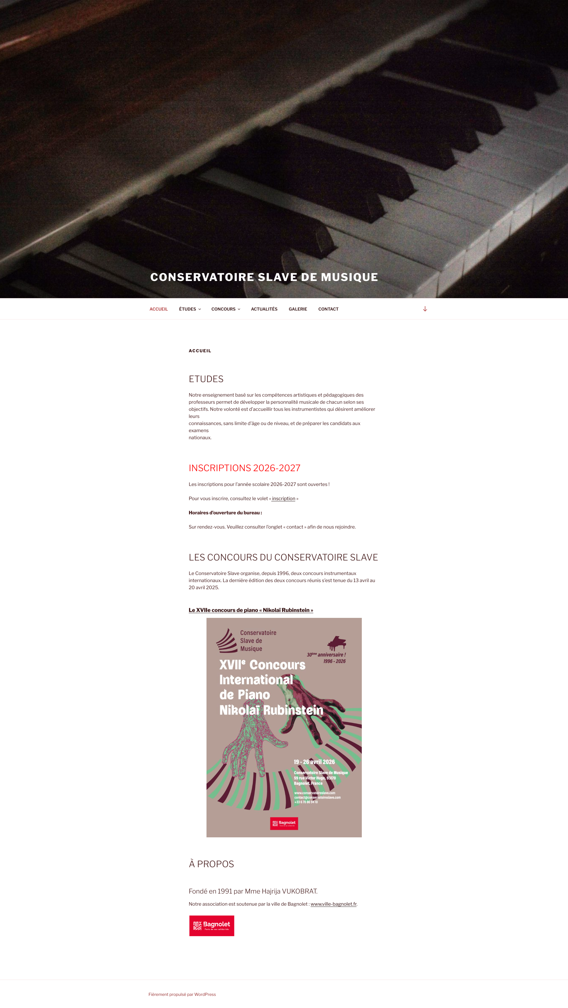 Aperçu du site