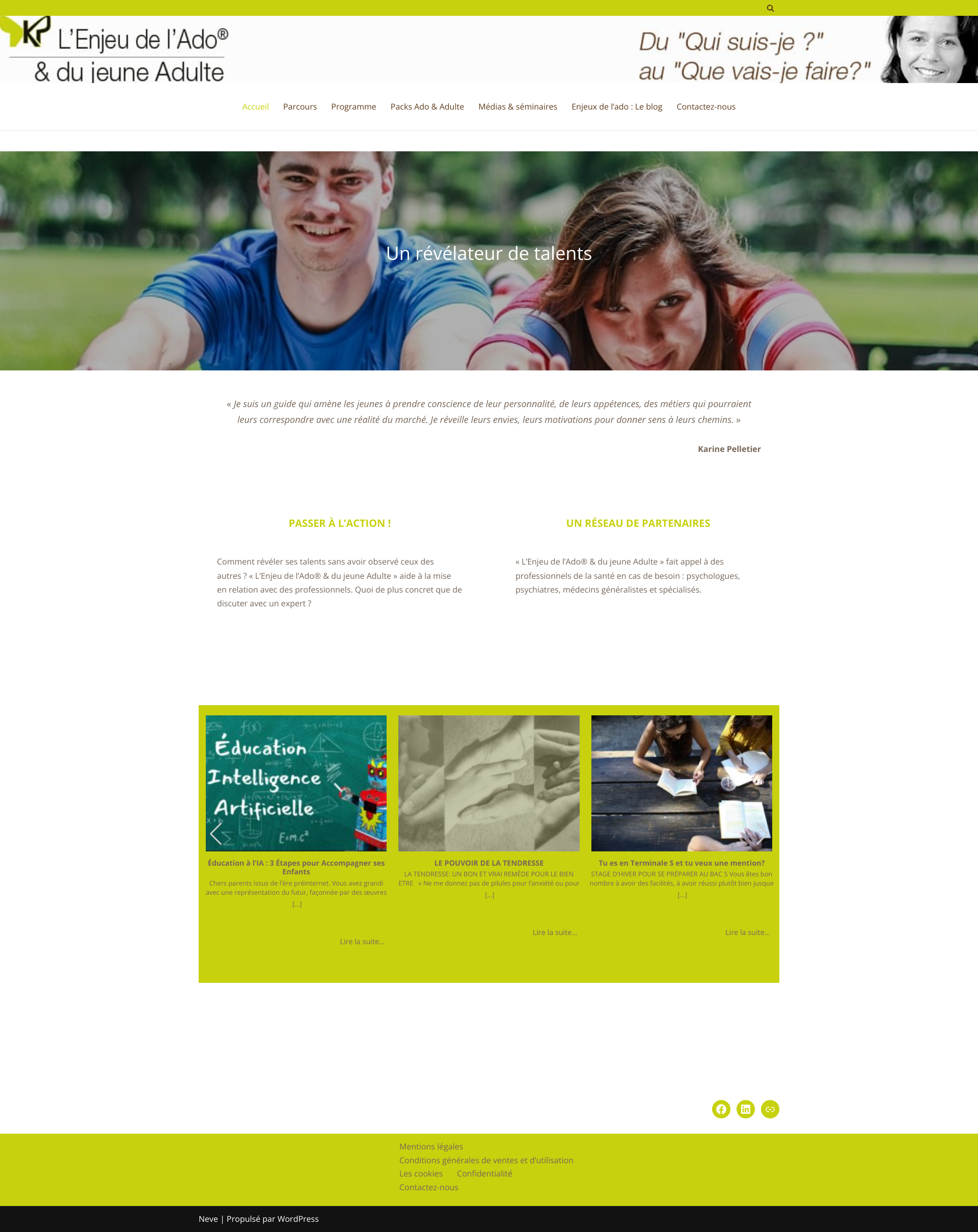 Aperçu du site